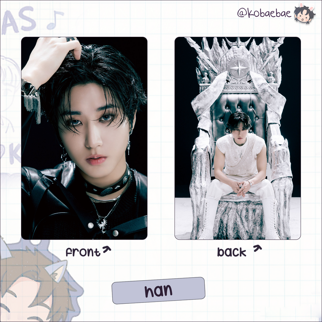 Skz - G.i.a.n.t. Handmade photocards kpop inspired - Double side set 1