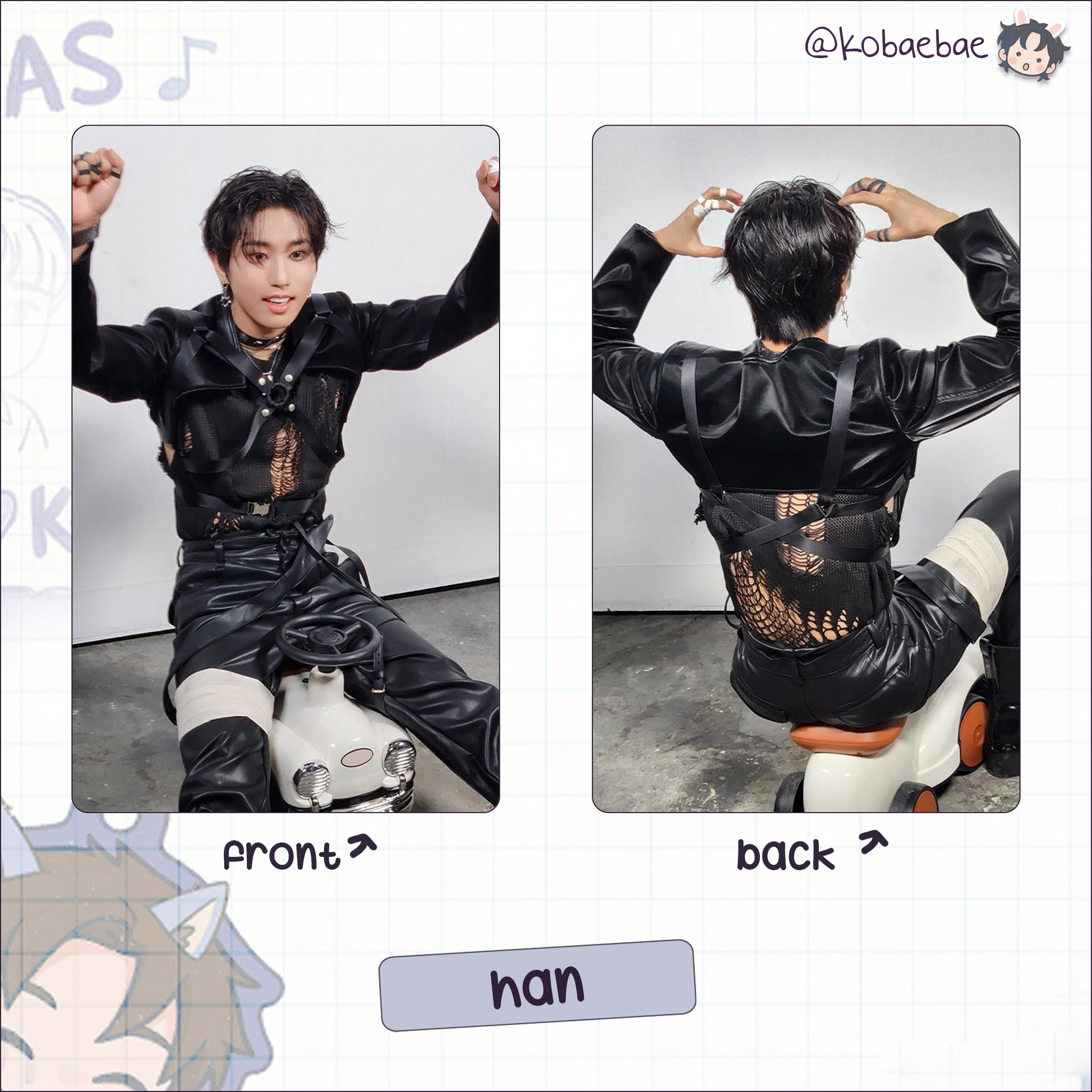 Atz - Step Out Handmade photocards kpop inspired - Double side set 2