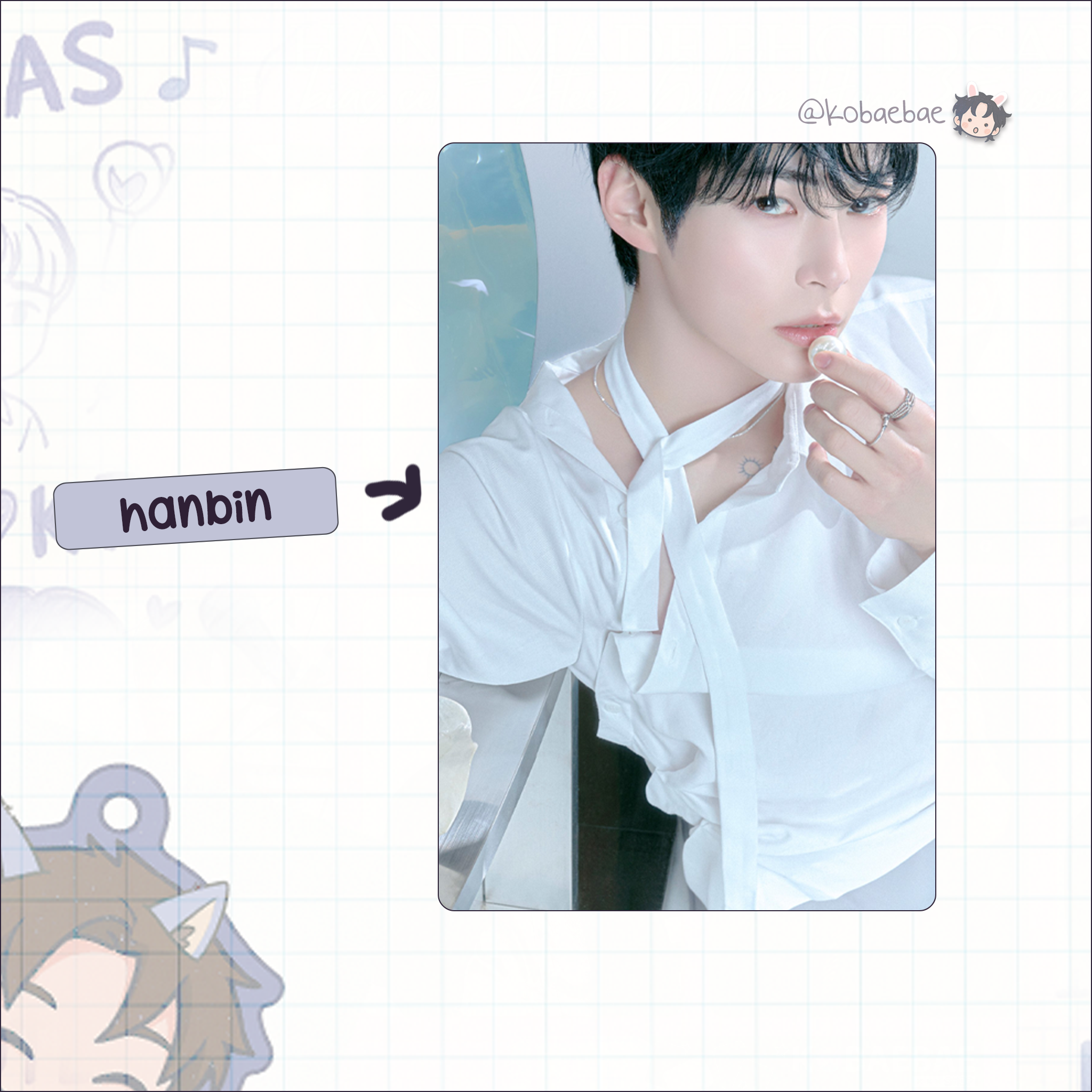 Zb1 - Blue Parad. handmade photocards kpop inspired - Hide vers. ot9