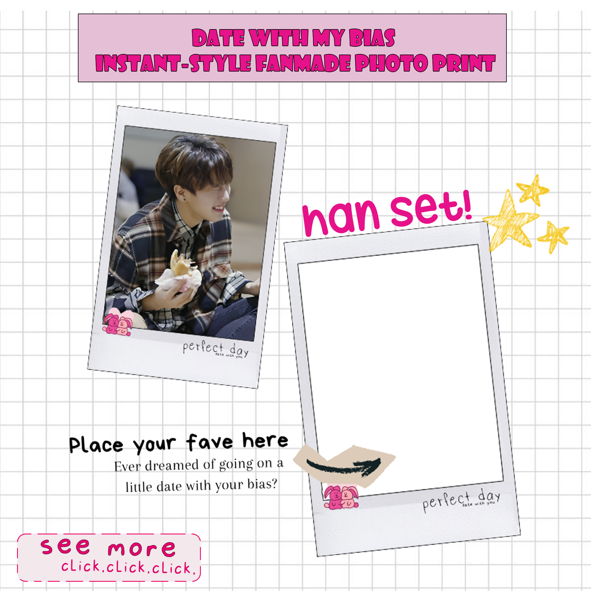 Date with My Bias - Hannie Instant-Style Fanmade Photo Print