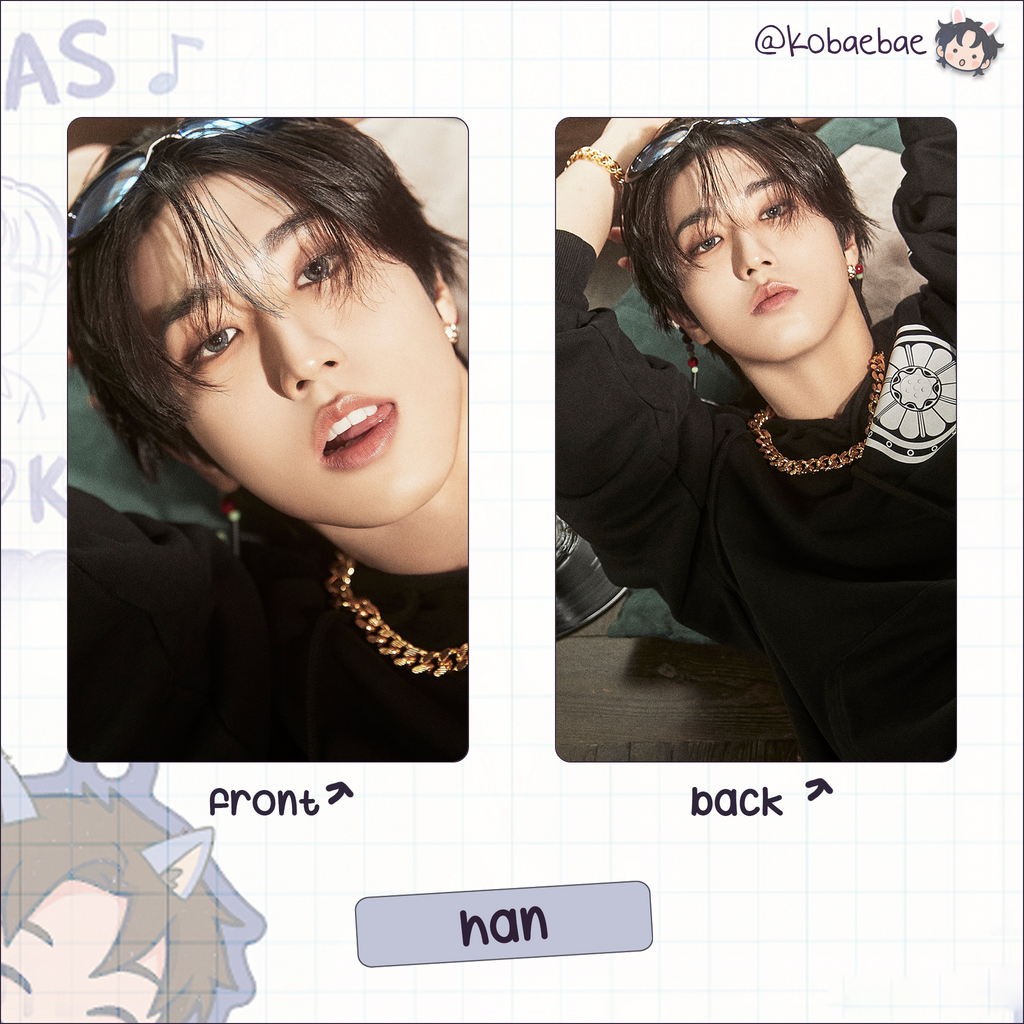 Skz - H.o.p Handmade photocards kpop inspired - Double side set 1