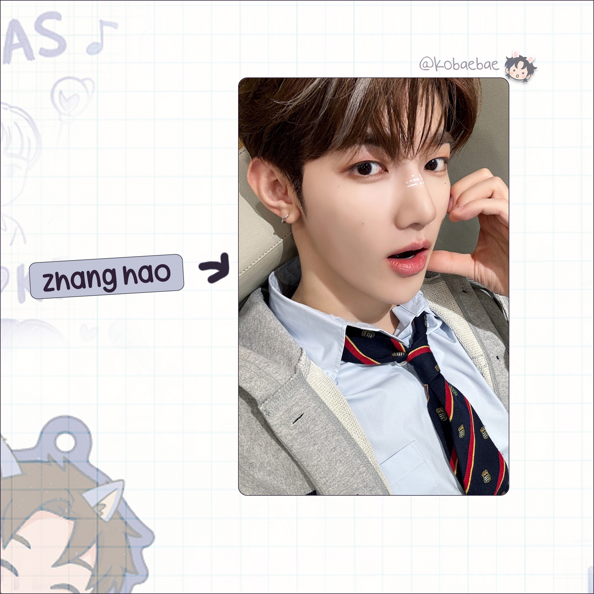 Zb1 - Weibo Handmade photocards kpop inspired - Bias set ot9