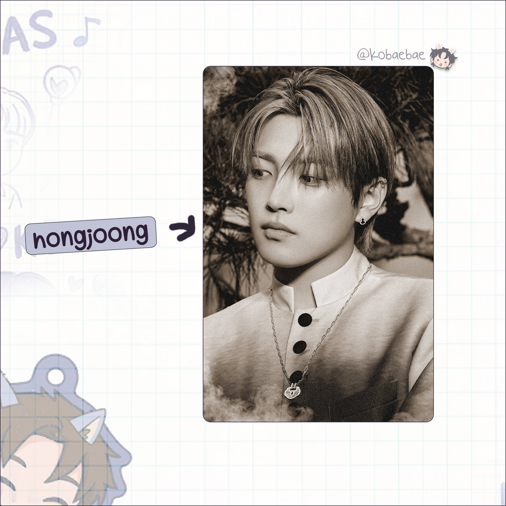 Ateez (Atz) - Golden H. 4 -  Handmade photocards kpop inspired - Bias set 1