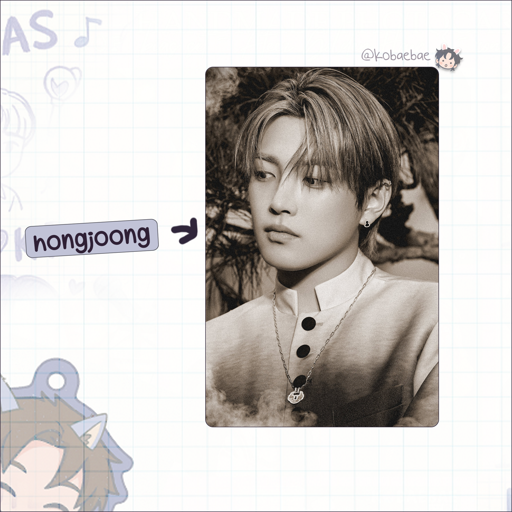 Ateez (Atz) - Golden H. 4 -  Handmade photocards kpop inspired - Bias set 1