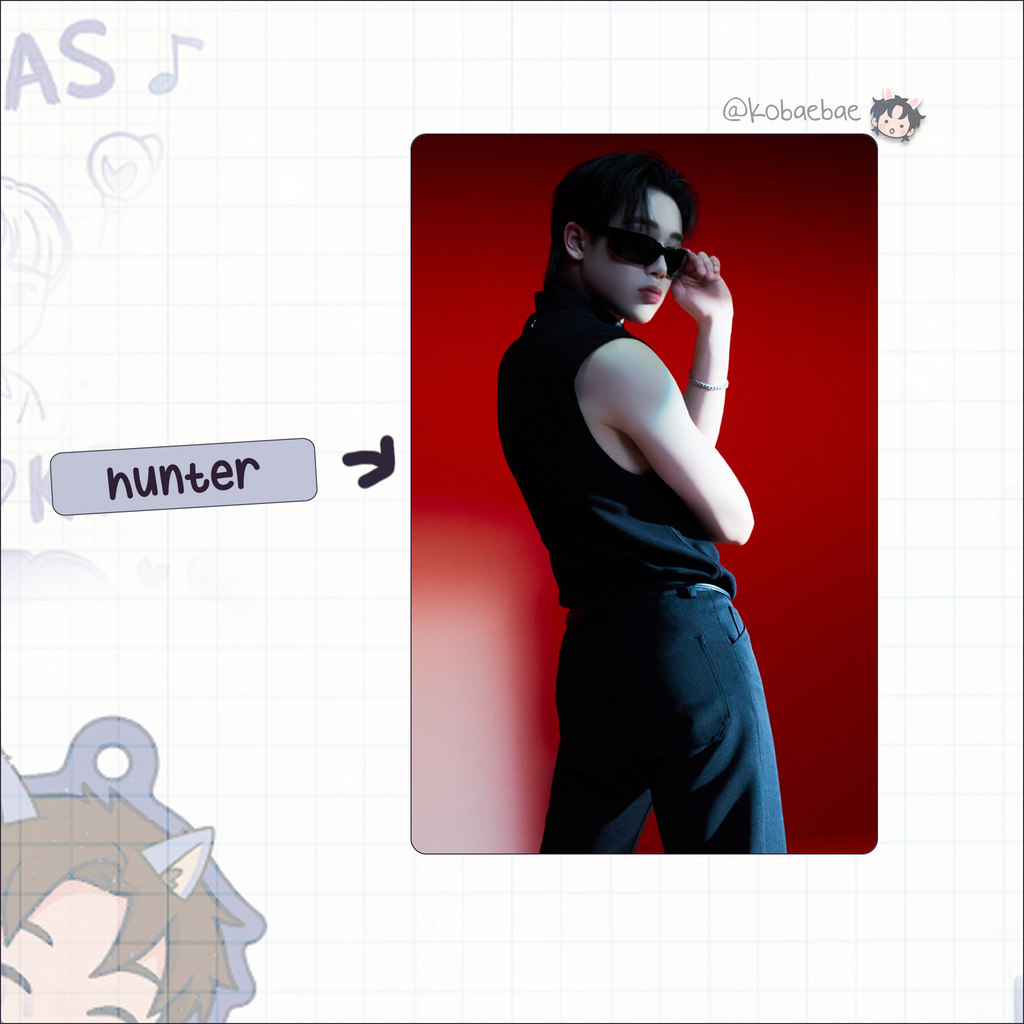 Xkrs - Watch Out handmade photocards kpop inspired - Set X Bias