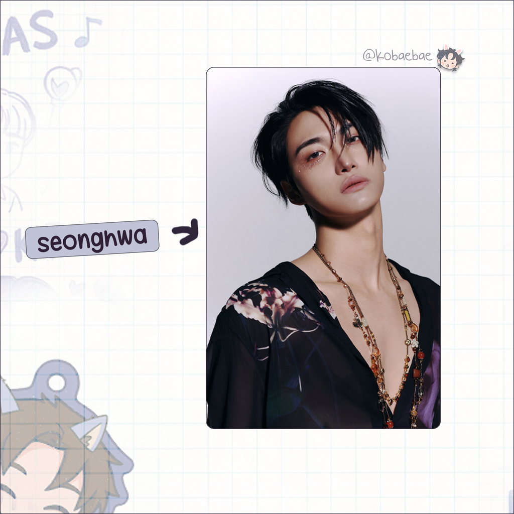 Ateez - G.H. 5 handmade photocards kpop inspired - set 2