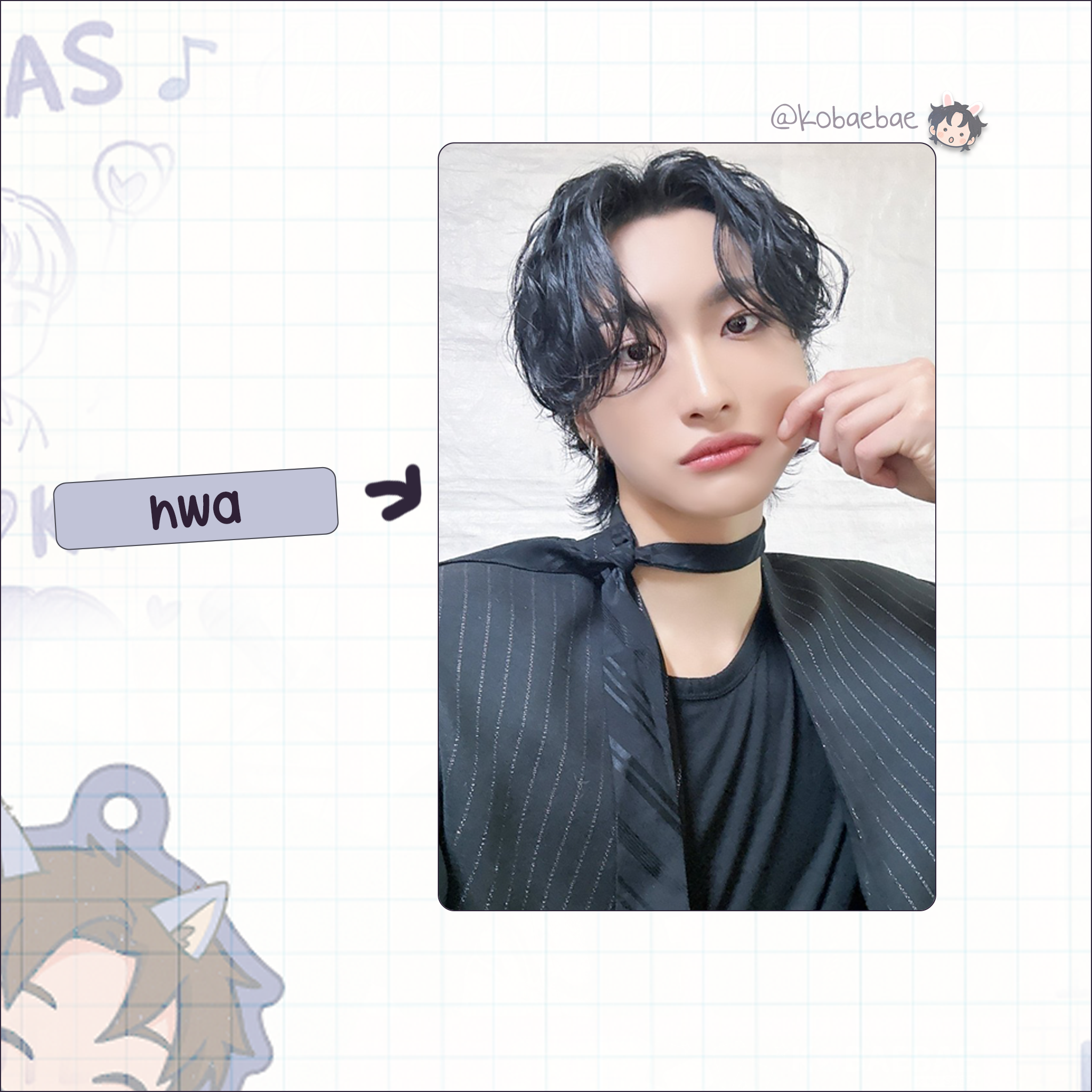 Atz - Bloggy handmade photocards kpop inspired - Bias set 2