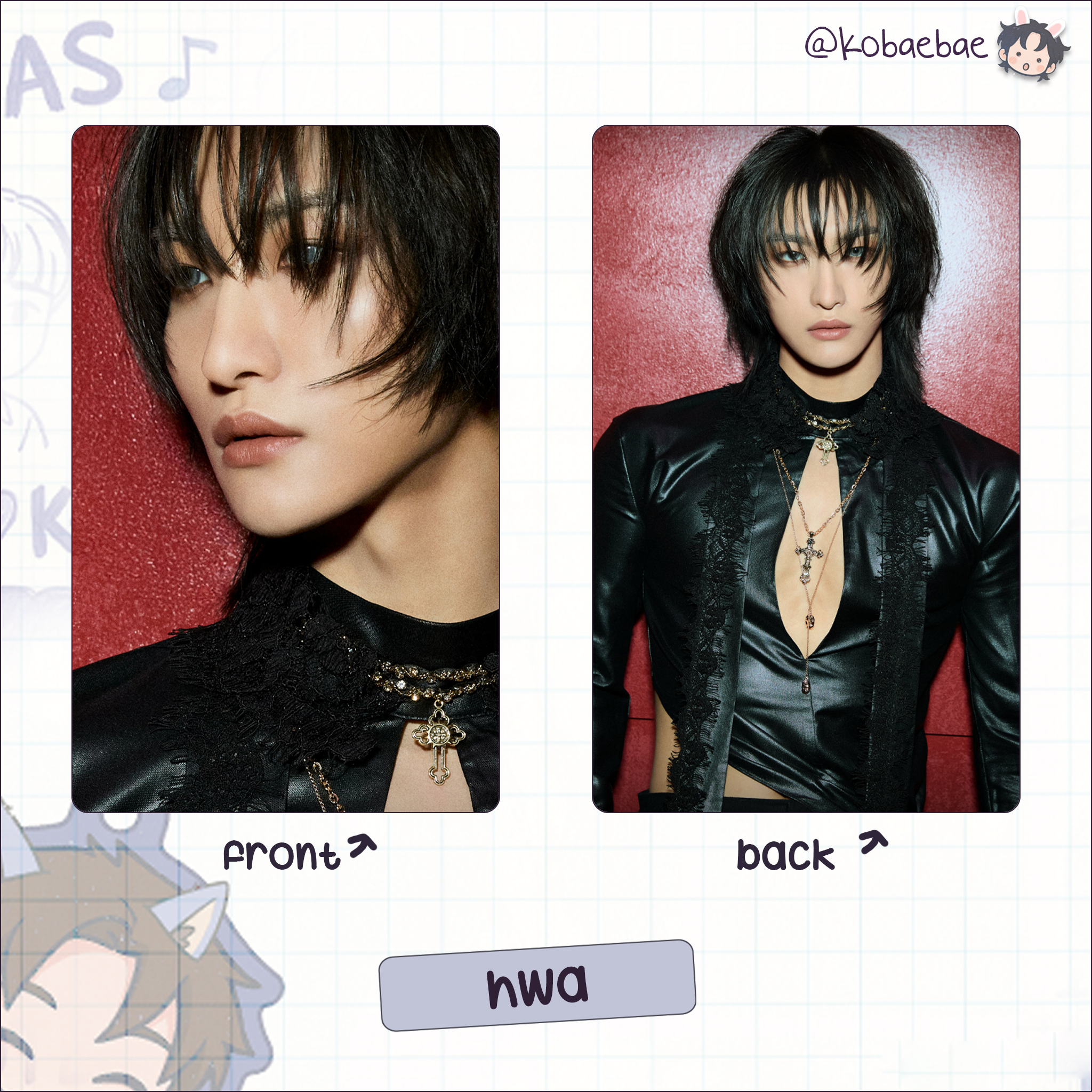 Atz - In your fantasy -  Handmade photocards kpop inspired - Double bias set 2