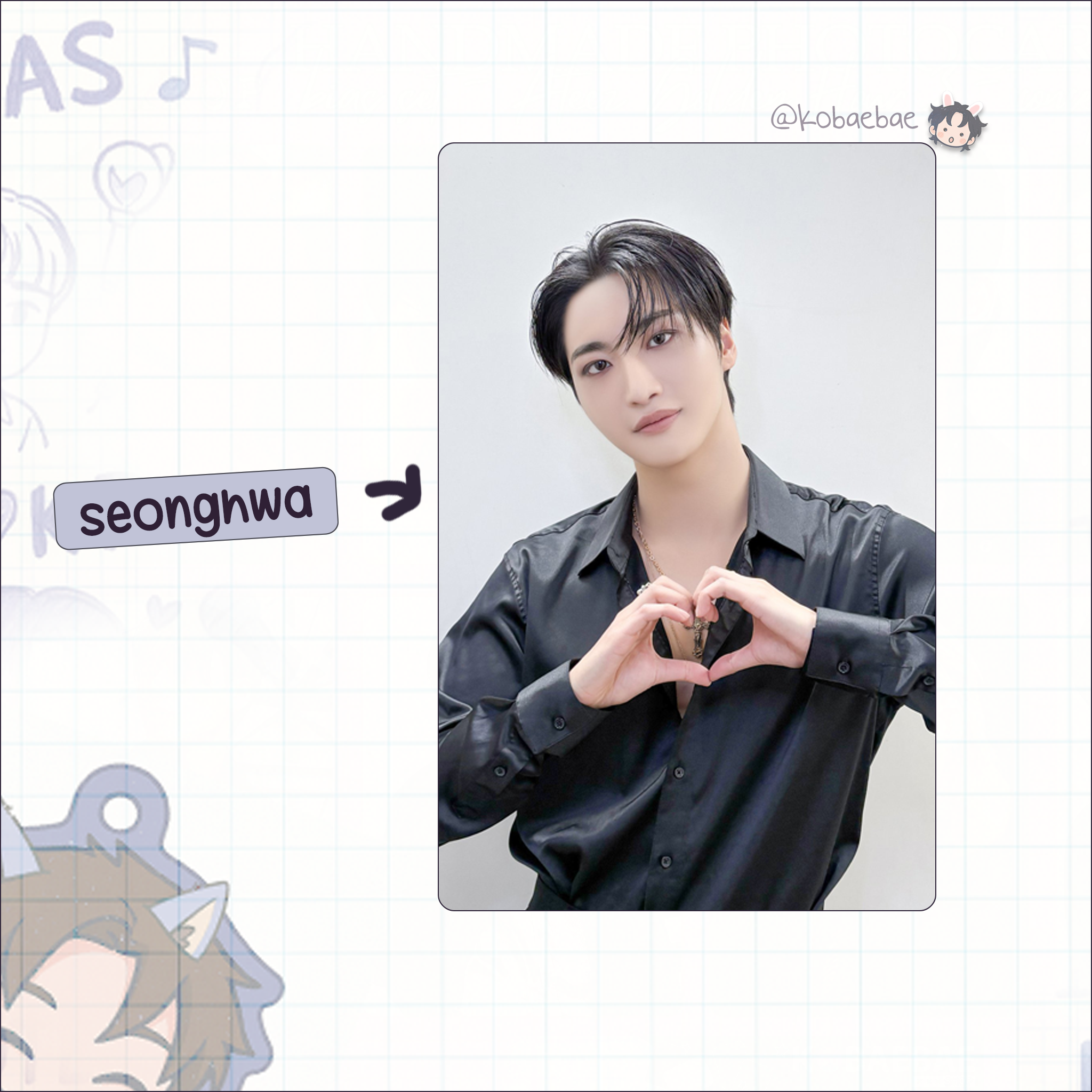 Ateez - Bloggy handmade photocards kpop inspired - set 6