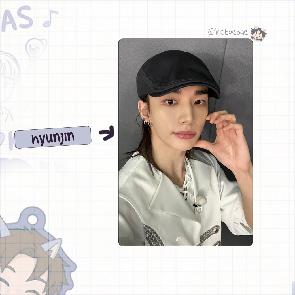Skz (Stray Kids) - Selfie Code handmade photocards kpop inspired - bias set