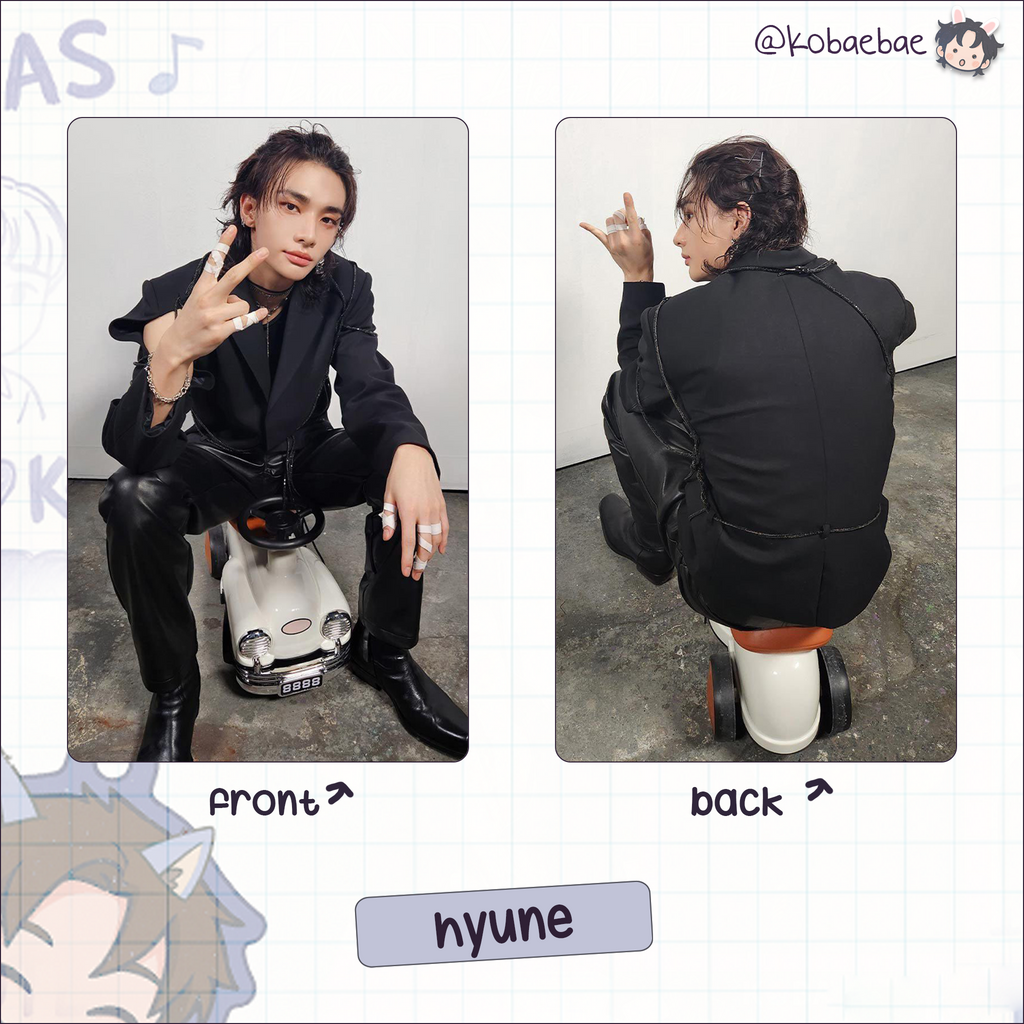 Atz - Step Out Handmade photocards kpop inspired - Double side set 2