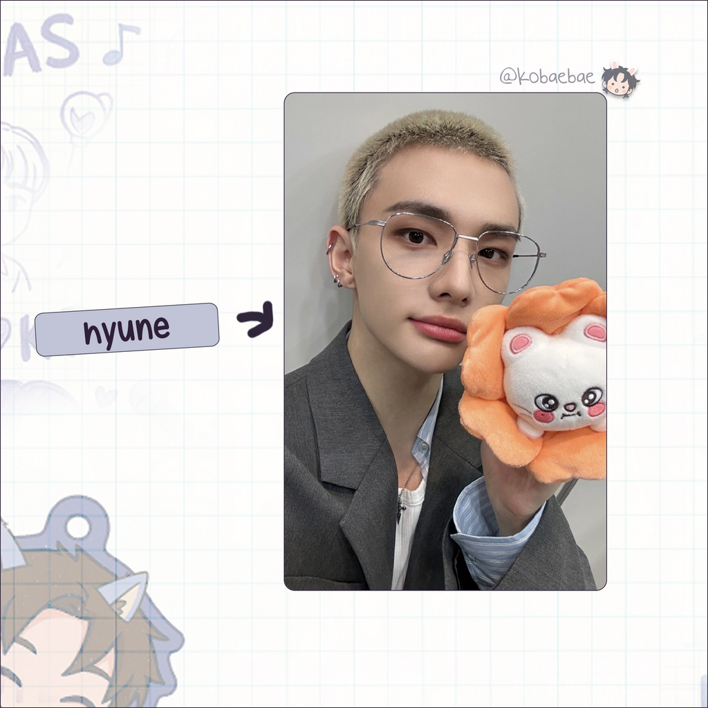 Skz - Handmade photocards kpop inspired - Bias set Skzoo Flower