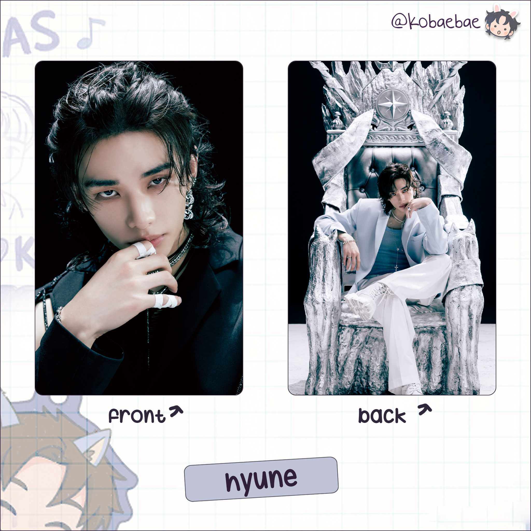 Skz - G.i.a.n.t. Handmade photocards kpop inspired - Double side set 1