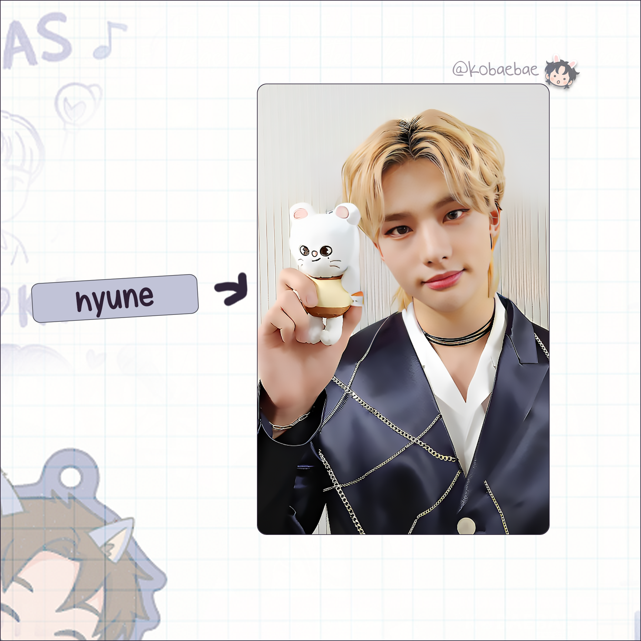 Skz - Handmade photocards kpop inspired - Selfie with Skzoo set 1