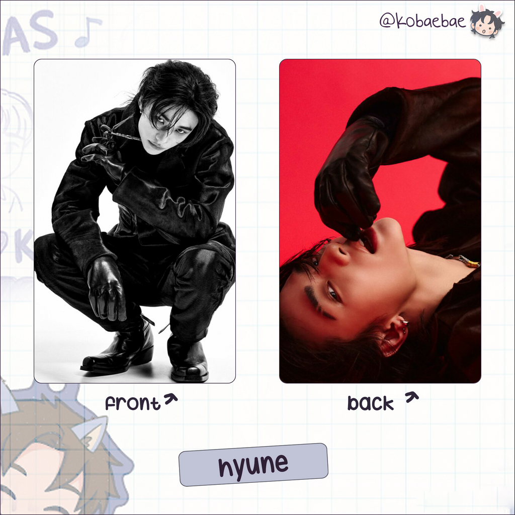 Skz - R.S. Handmade photocards kpop inspired - Double Side Bias Set