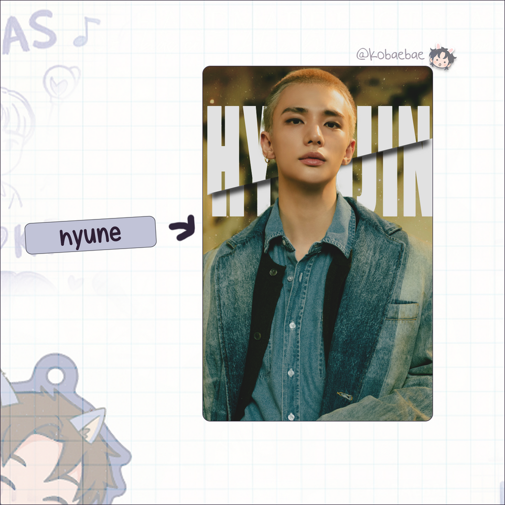 Skz - H.o.l.l.o.w. Handmade photocards kpop inspired - Bias set 1