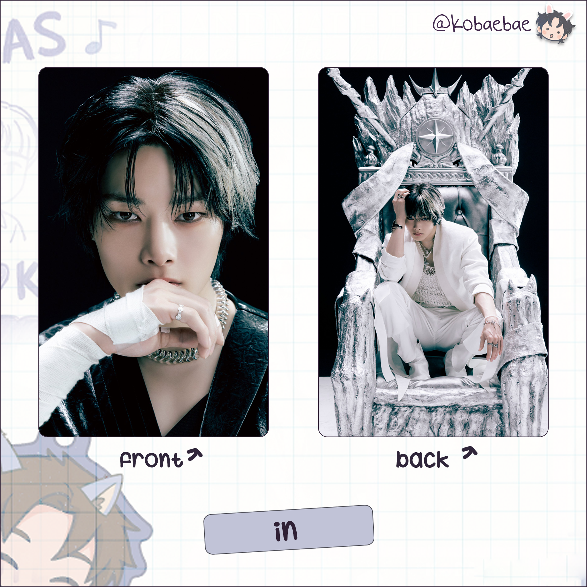 Skz - G.i.a.n.t. Handmade photocards kpop inspired - Double side set 1