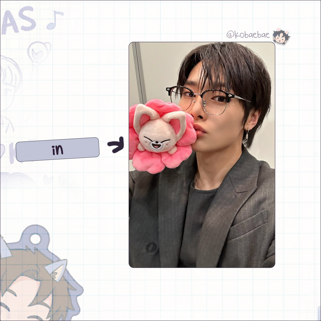 Skz - Handmade photocards kpop inspired - Bias set Skzoo Flower