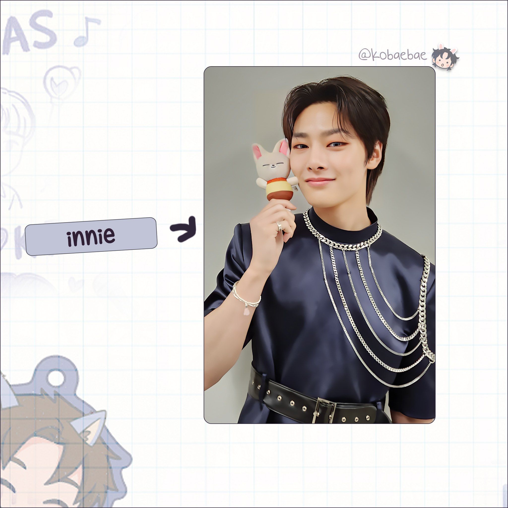 Skz - Handmade photocards kpop inspired - Selfie with Skzoo set 1