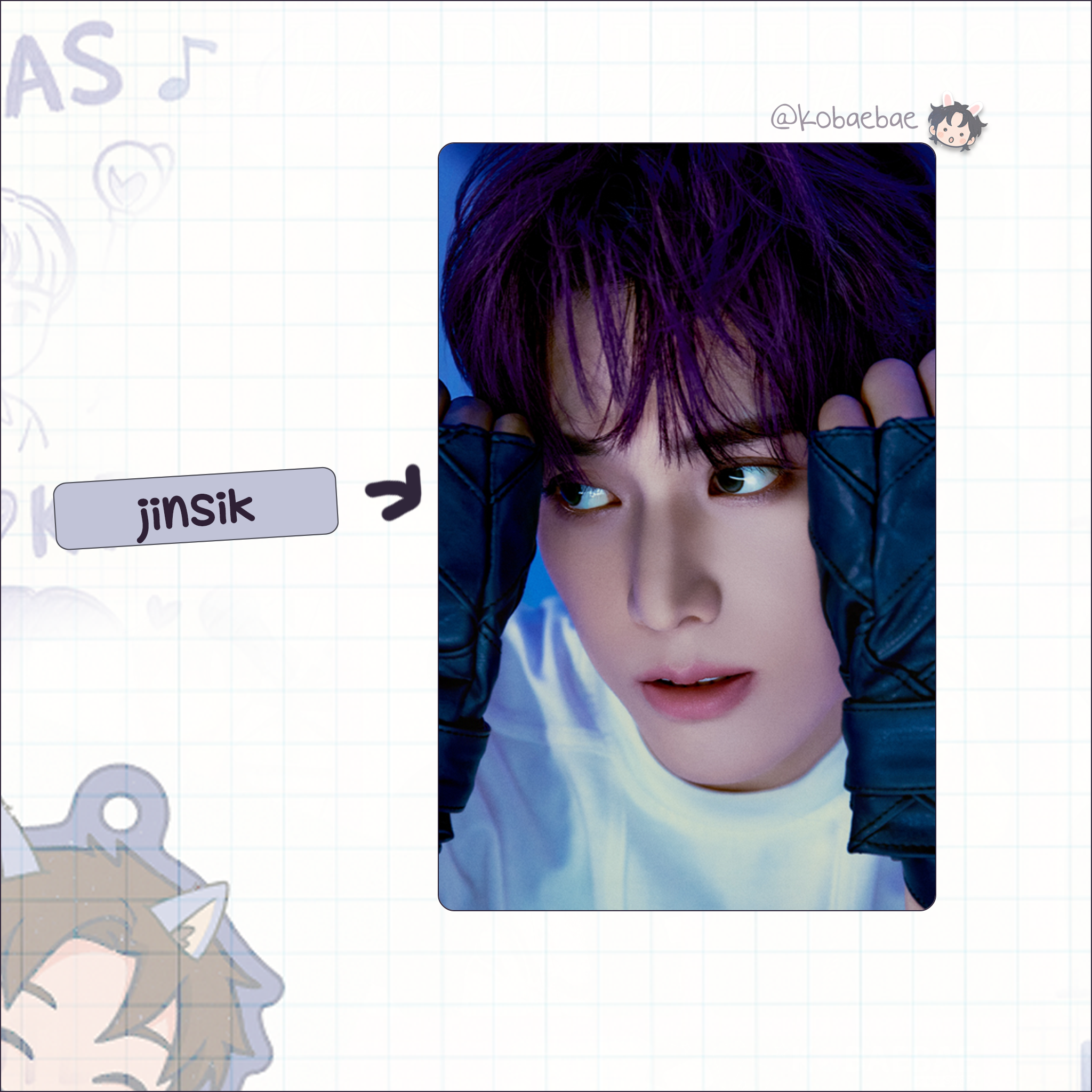 Xkrs - Watch Out handmade photocards kpop inspired - Set Poster Bias