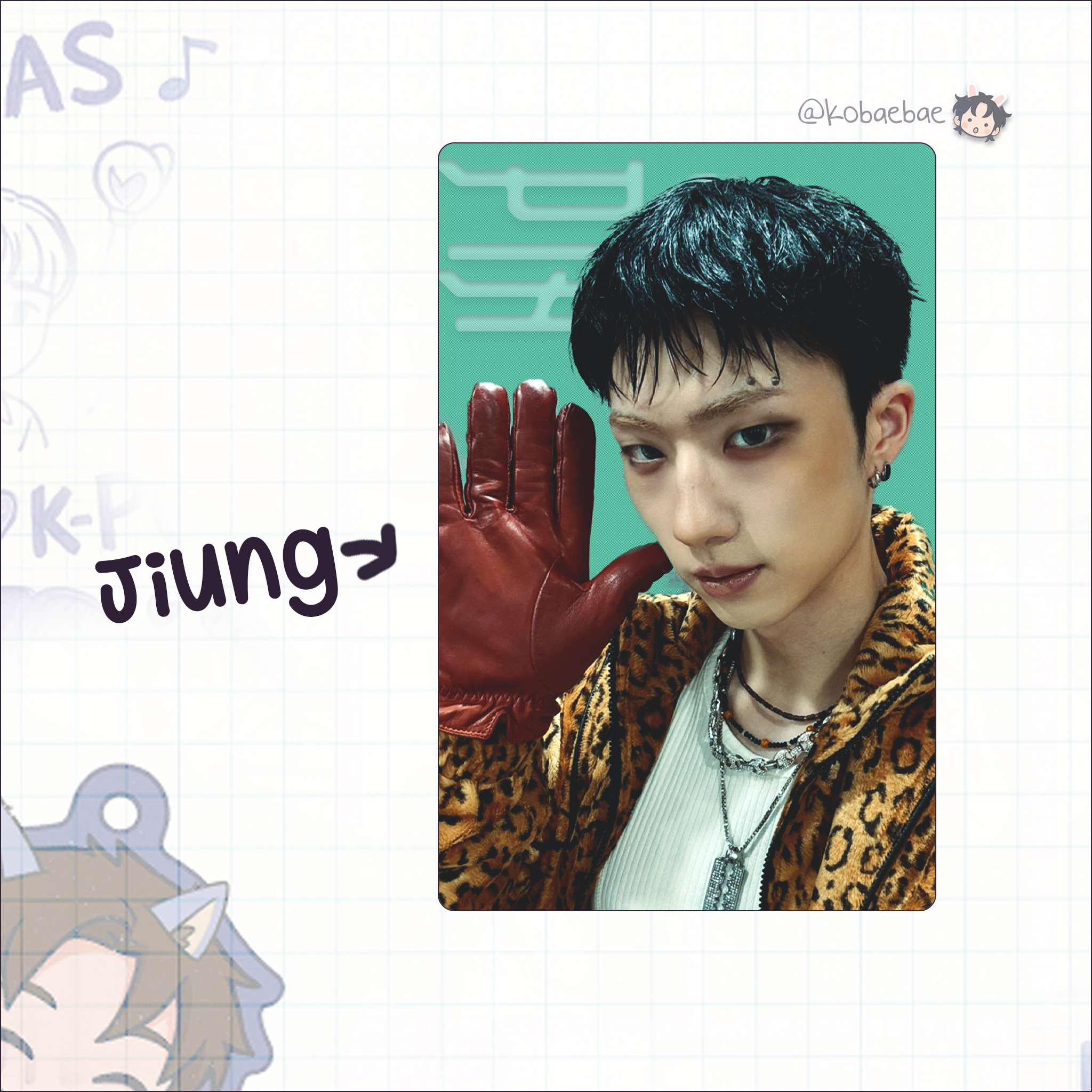 P1h - Holo Handmade photocards kpop inspired - Bias Set