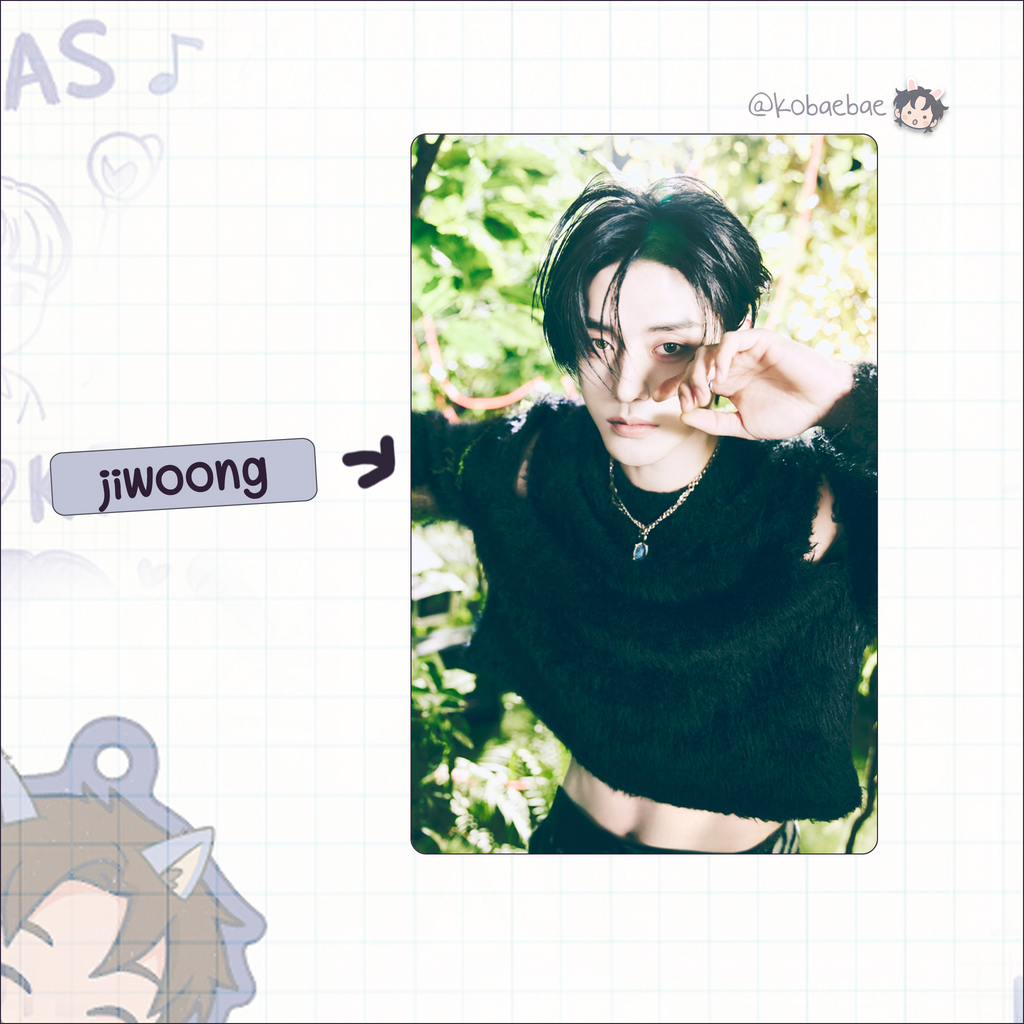 Zb1 - Blue Parad. Handmade photocards kpop inspired - Seek vers. ot9