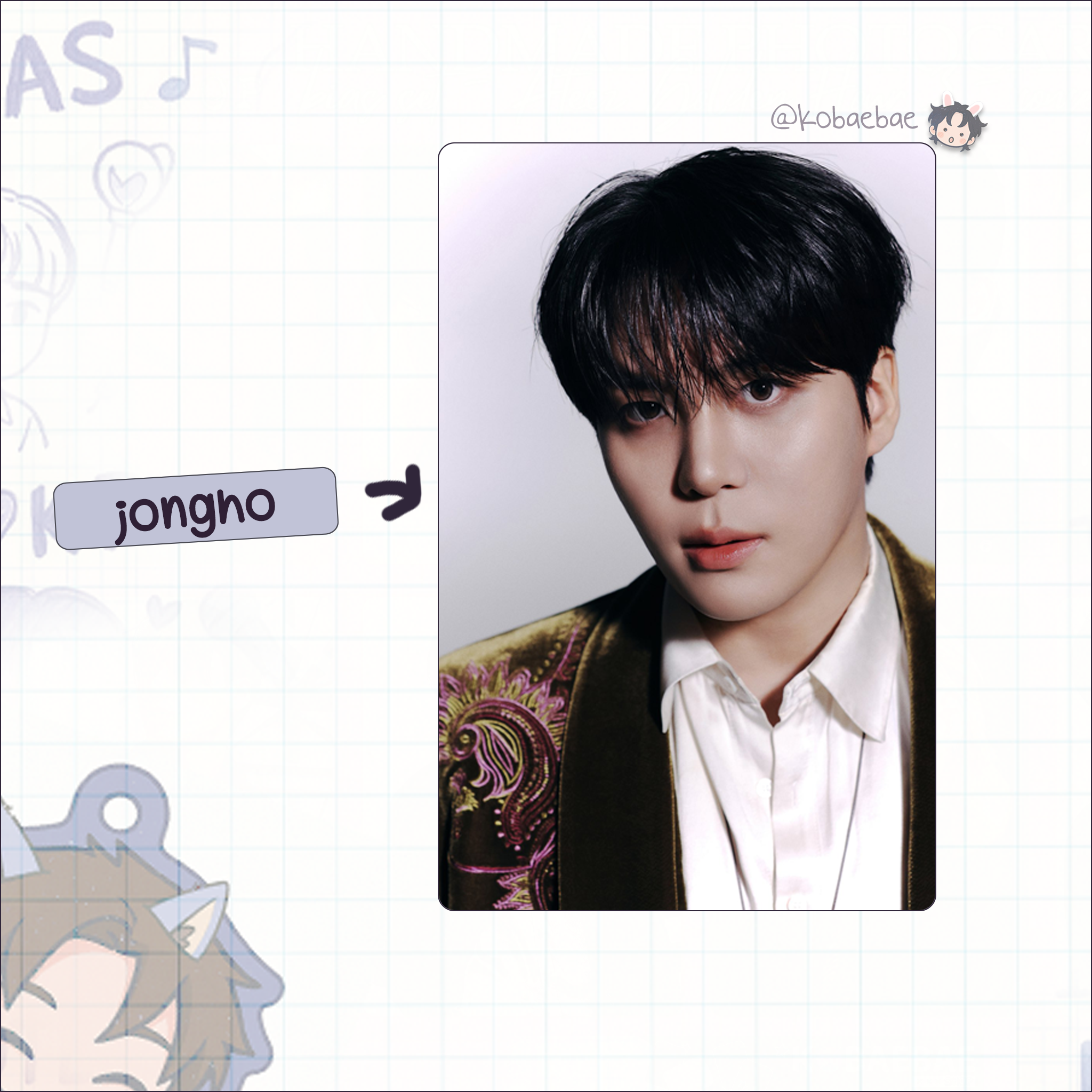 Ateez - G.H. 5 handmade photocards kpop inspired - set 2