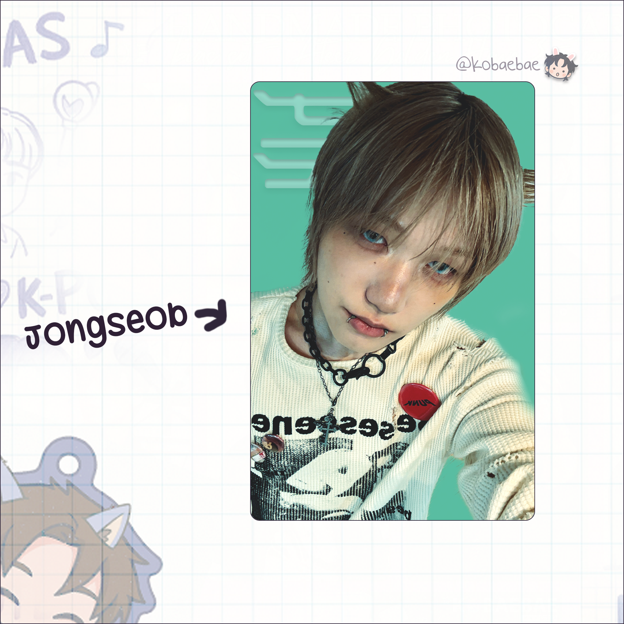 P1h - Holo Handmade photocards kpop inspired - Bias Set