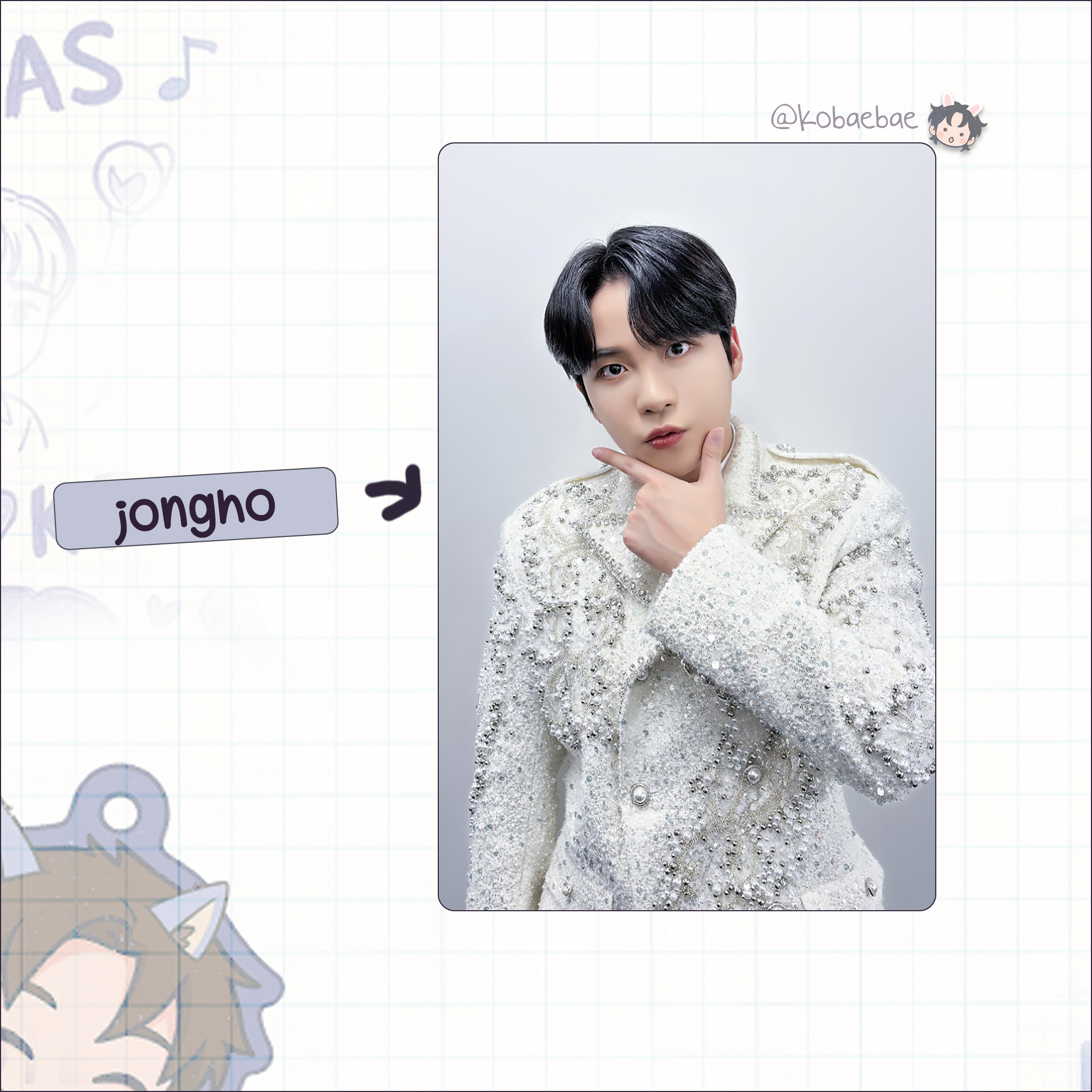 Atz - Bloggy handmade photocards kpop inspired - Bias set 1