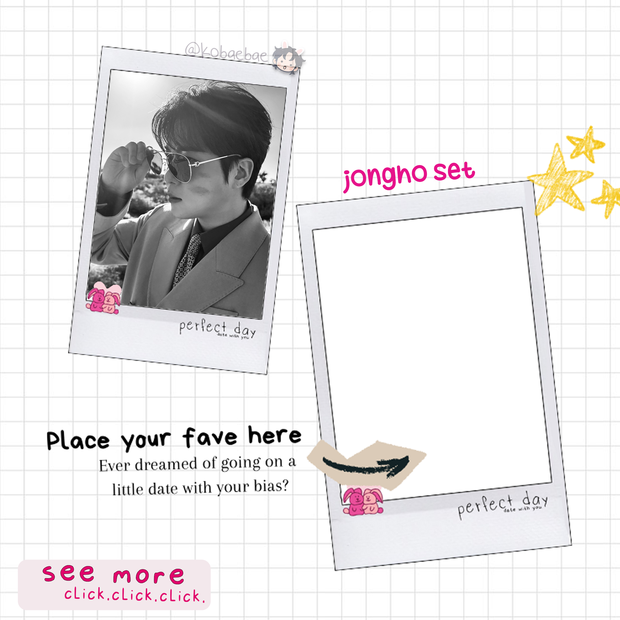 Atz - Date with My Bias - Jongho Instant-Style Fanmade Photo Print