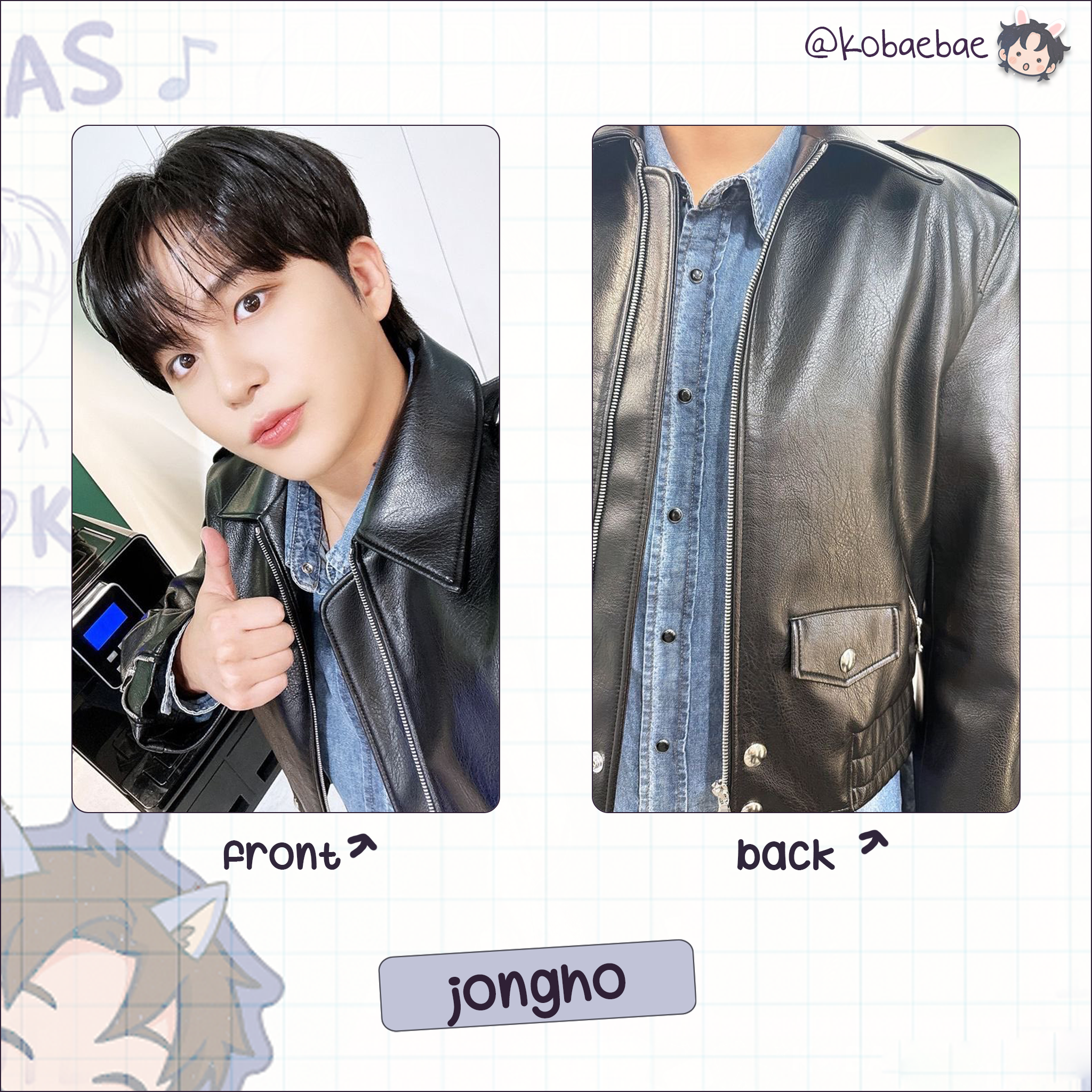 Atz - Teez Ray Handmade photocards kpop inspired - Double sideset