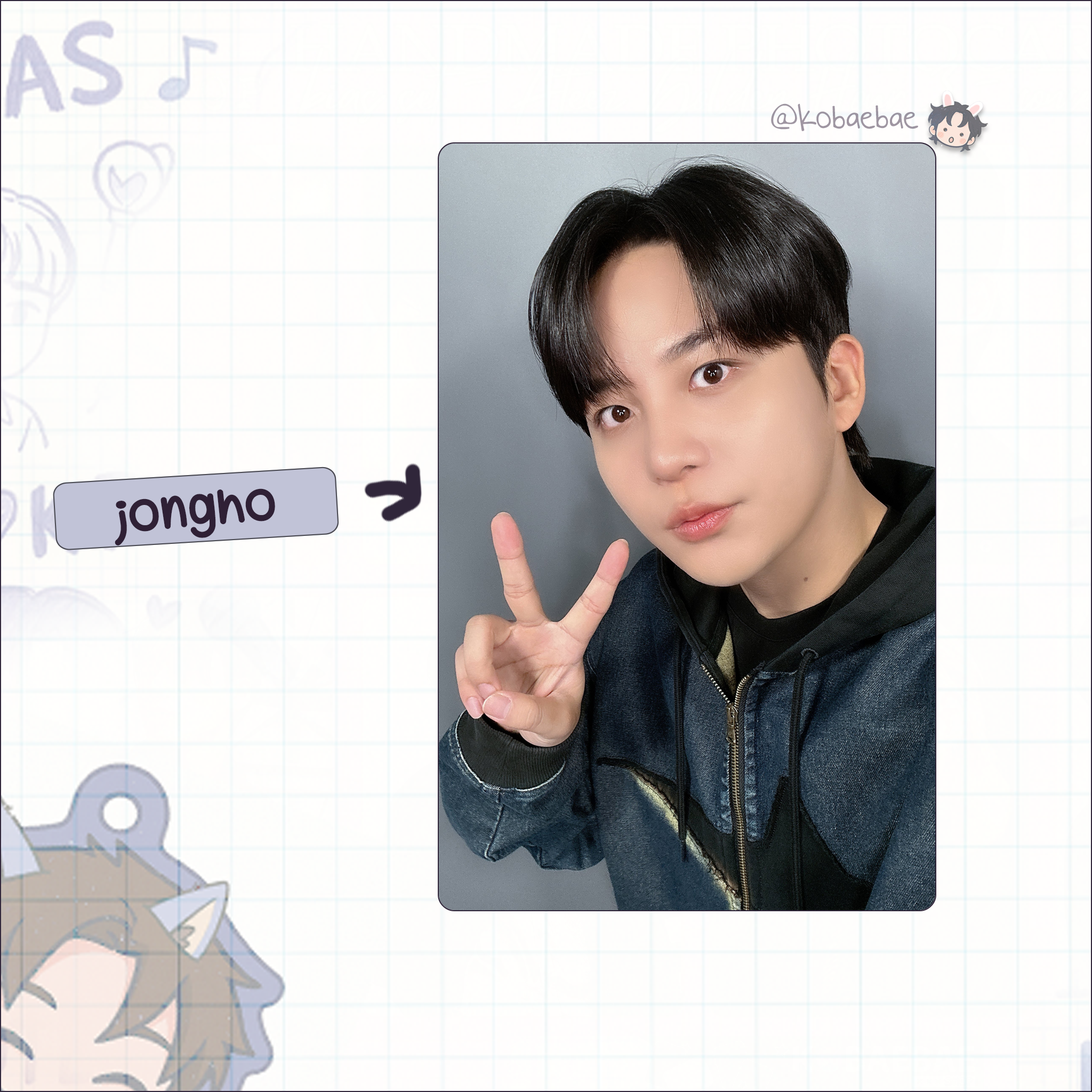 Atz - Bloggy handmade photocards kpop inspired - Bias set 5 - Bias set