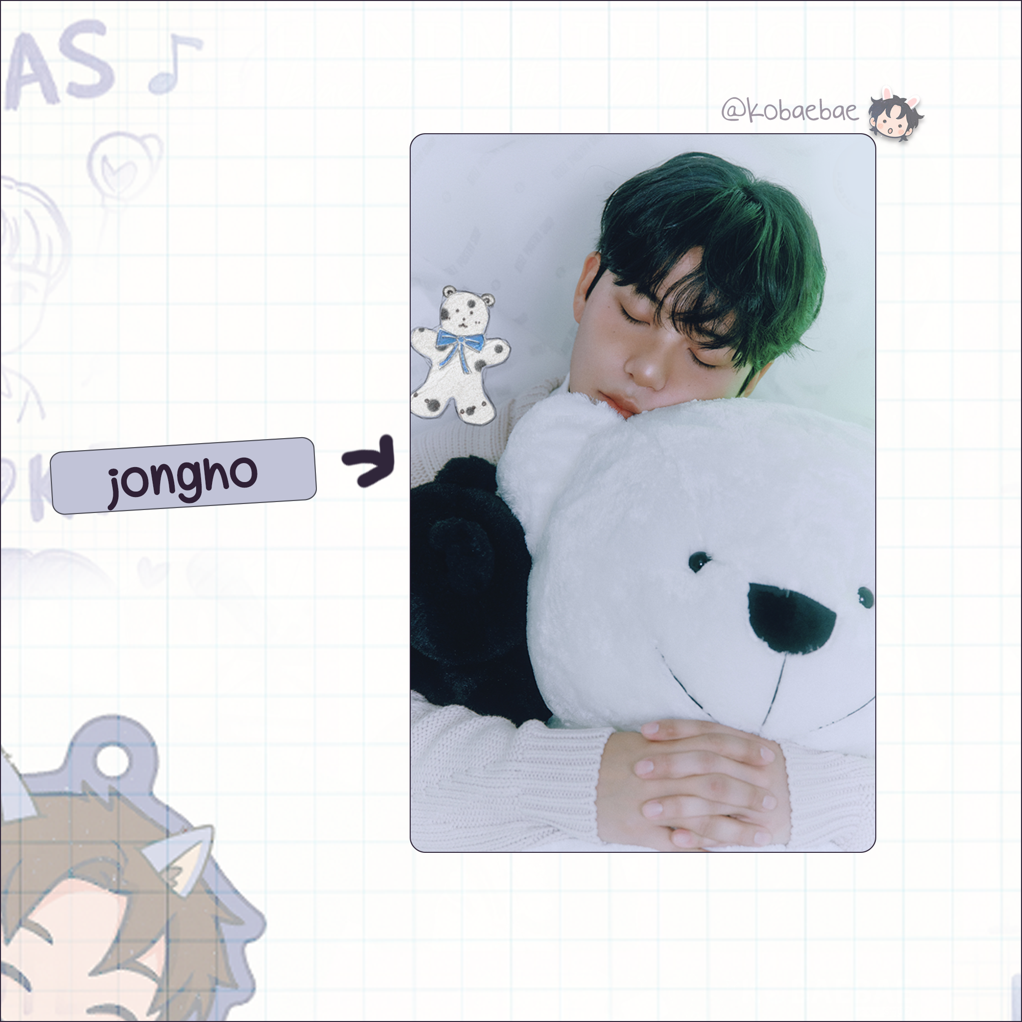 Ateez (Atz) - Party Shop -  Handmade photocards kpop inspired - Bias set