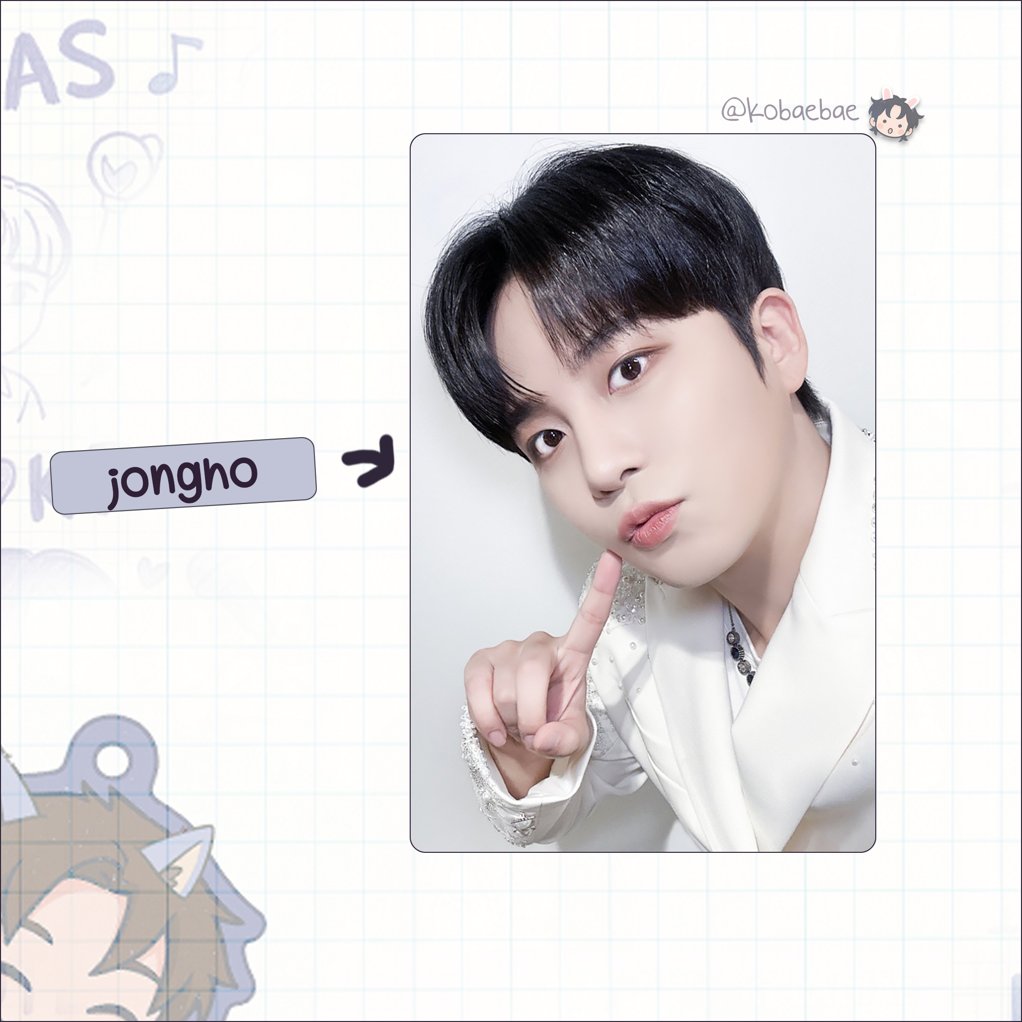 Atz - Bloggy handmade photocards kpop inspired - Bias set 3