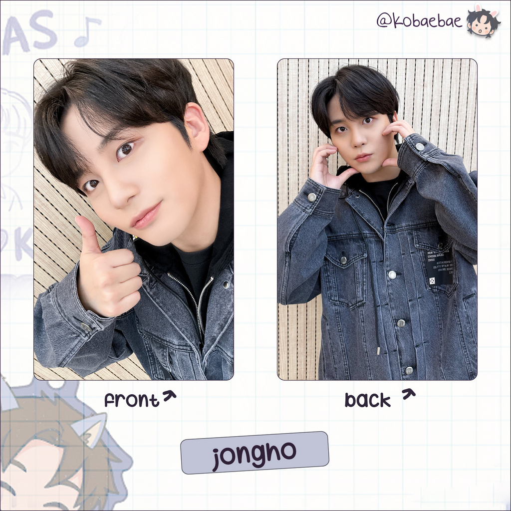 Atz - Bloggy handmade photocards kpop inspired - Bias set 4 - Double side