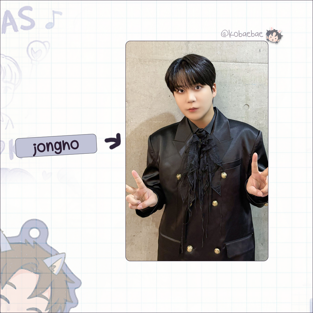 Ateez - Bloggy handmade photocards kpop inspired - set 6