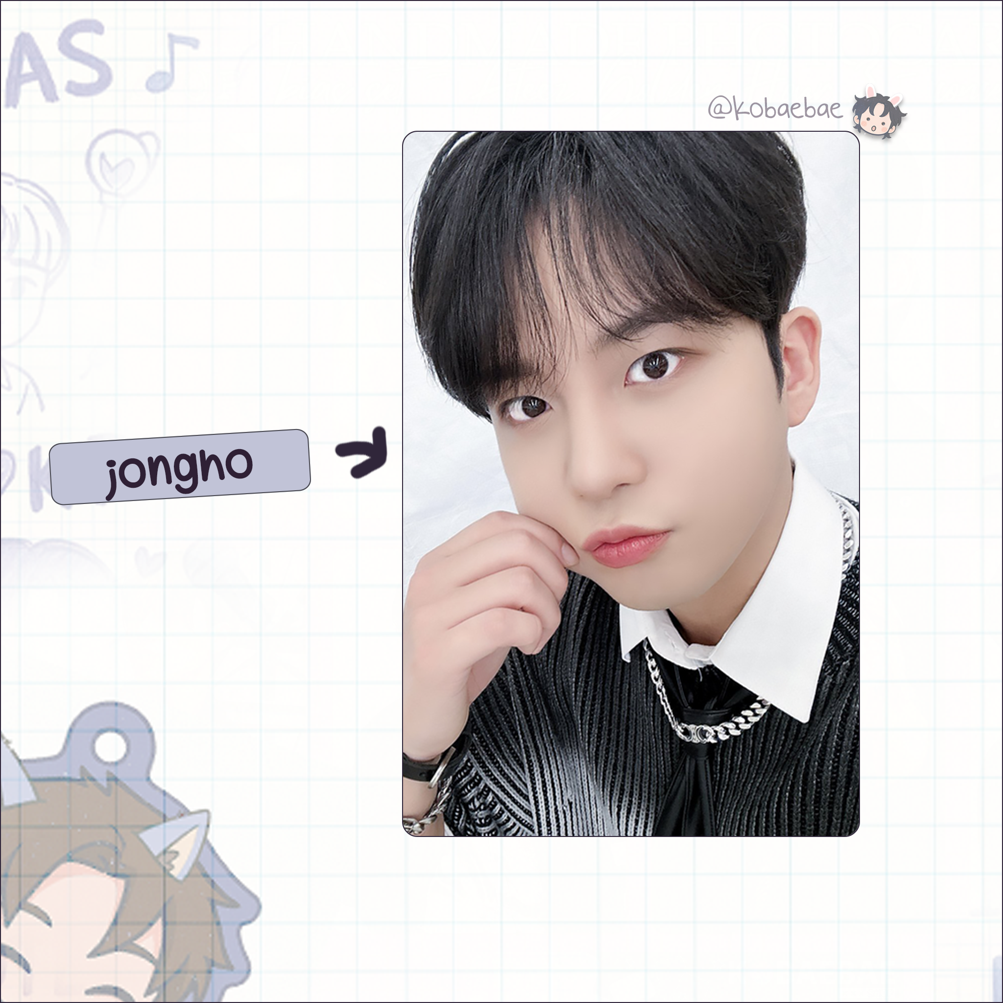 Atz - Bloggy handmade photocards kpop inspired - Bias set 2