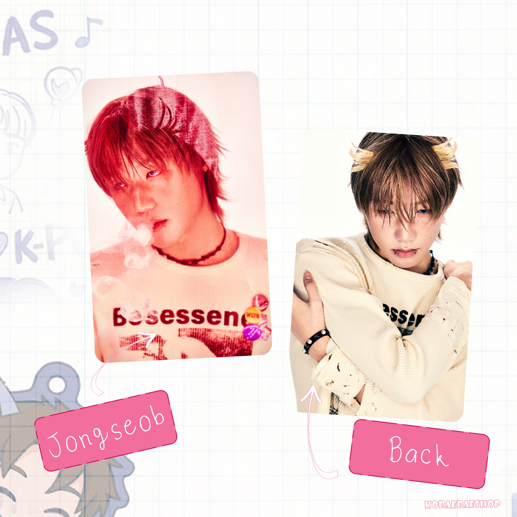 P1h - Duh Handmade photocards kpop inspired - Double side set