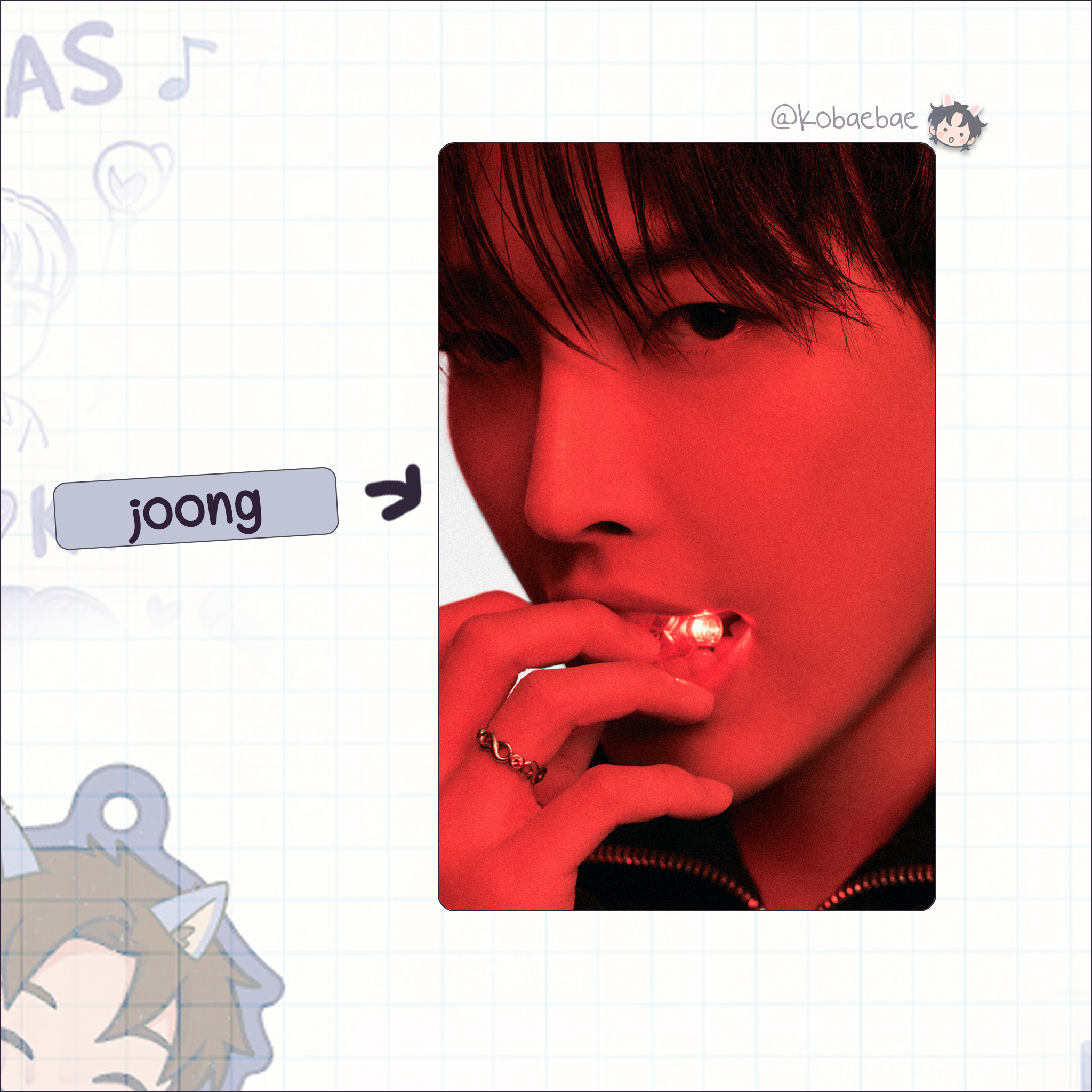 Atz - Daze. Handmade photocards kpop inspired - Bias set