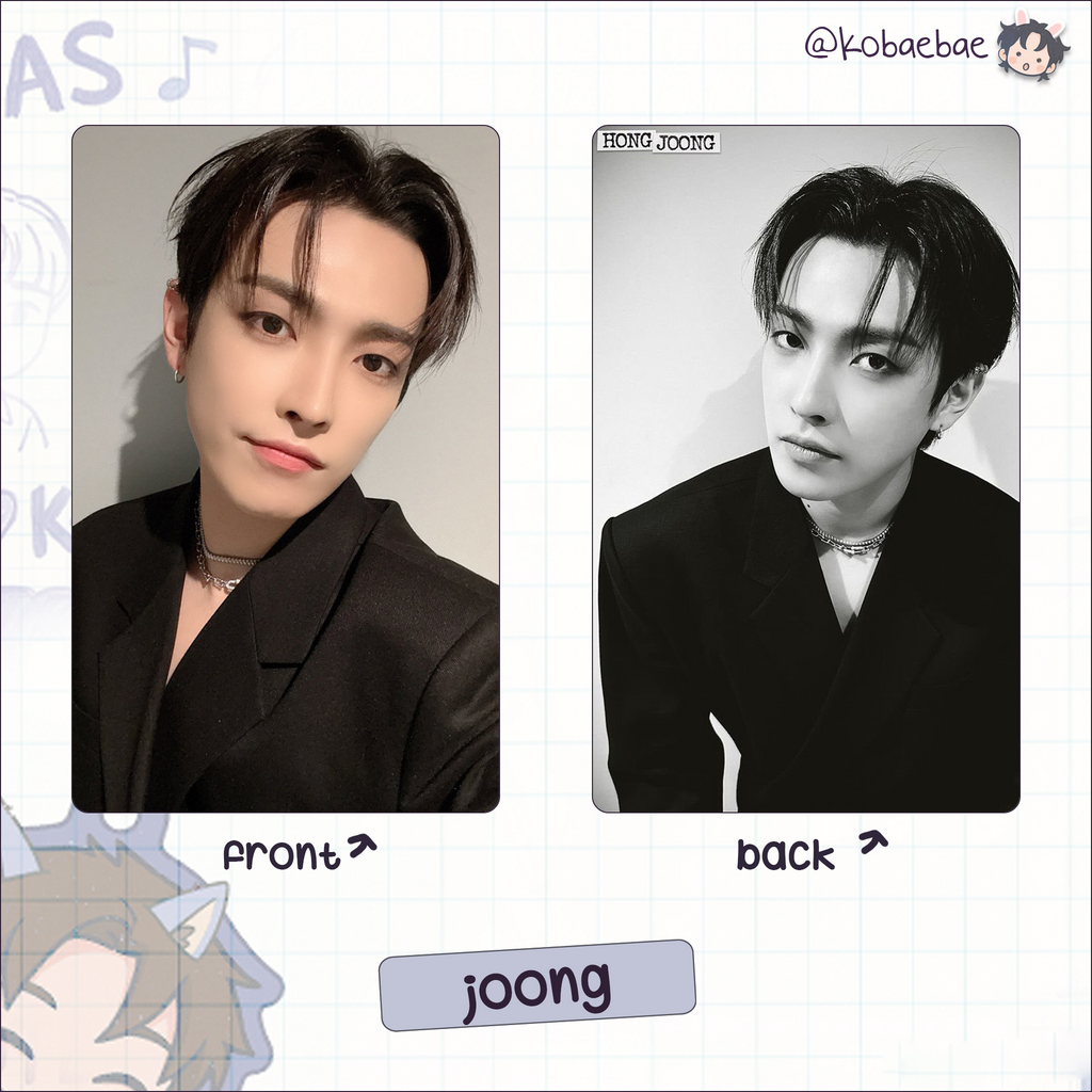 Atz - Self Style Handmade photocards kpop inspired - Double side set 1