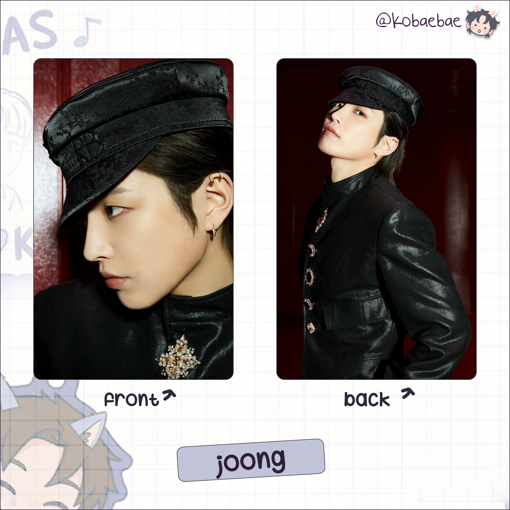 Atz - In your fantasy -  Handmade photocards kpop inspired - Double bias set 2