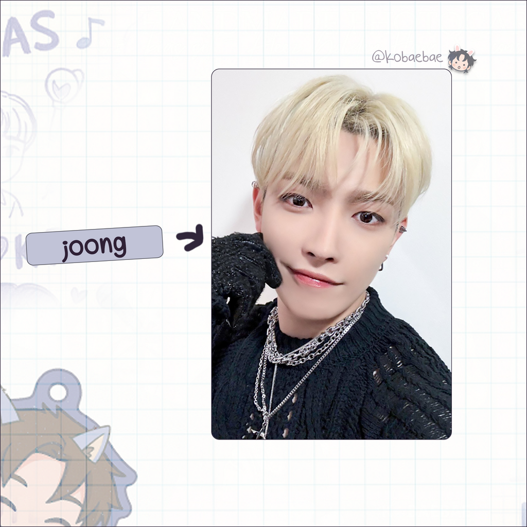 Atz - Bloggy handmade photocards kpop inspired - Bias set 2