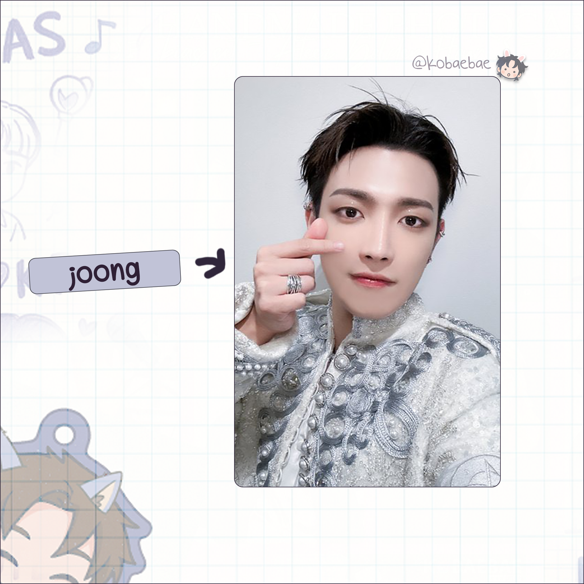 Atz - Bloggy handmade photocards kpop inspired - Bias set 3