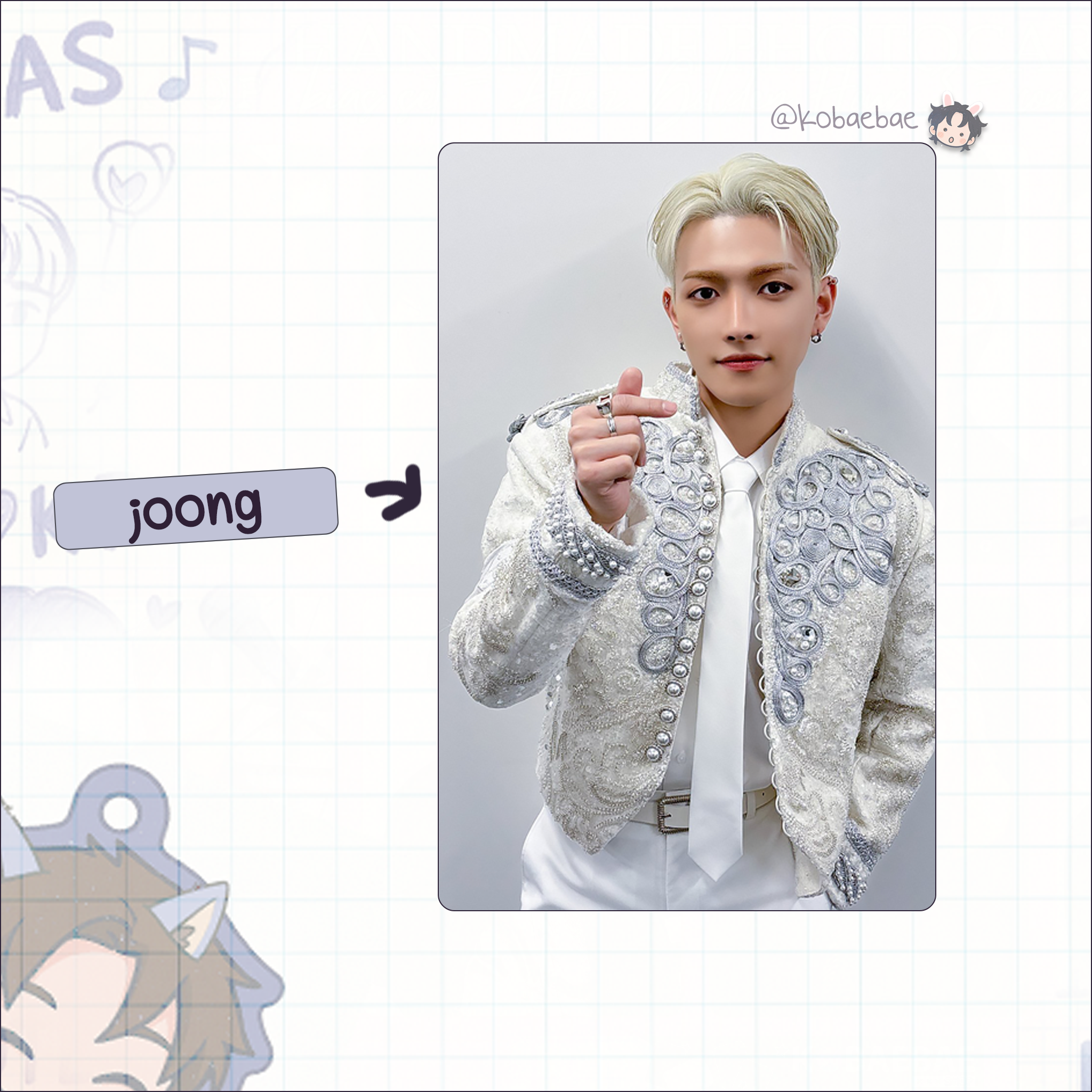 Atz - Bloggy handmade photocards kpop inspired - Bias set 1