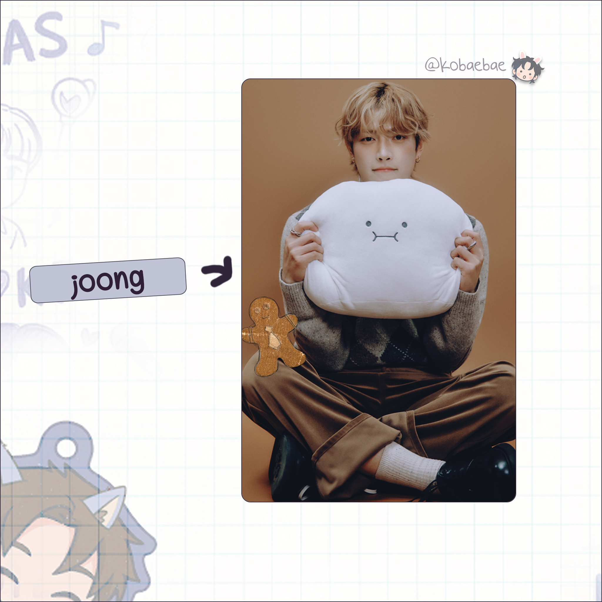 Ateez (Atz) - Party Shop -  Handmade photocards kpop inspired - Bias set