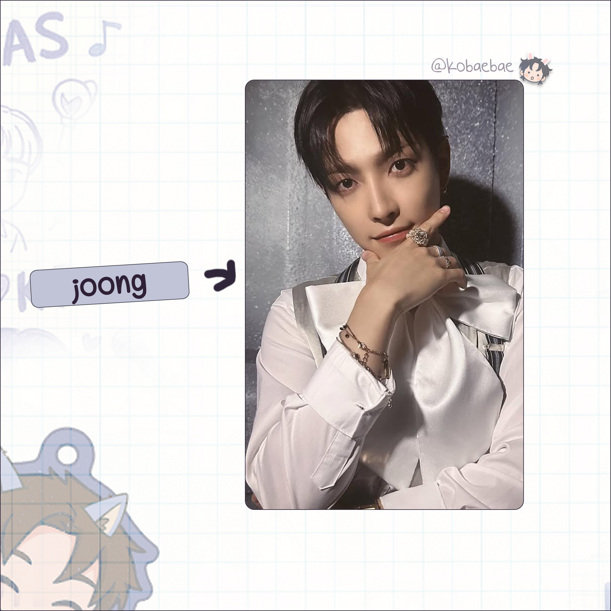 Atz - Self Style Handmade photocards kpop inspired - Bias set 3