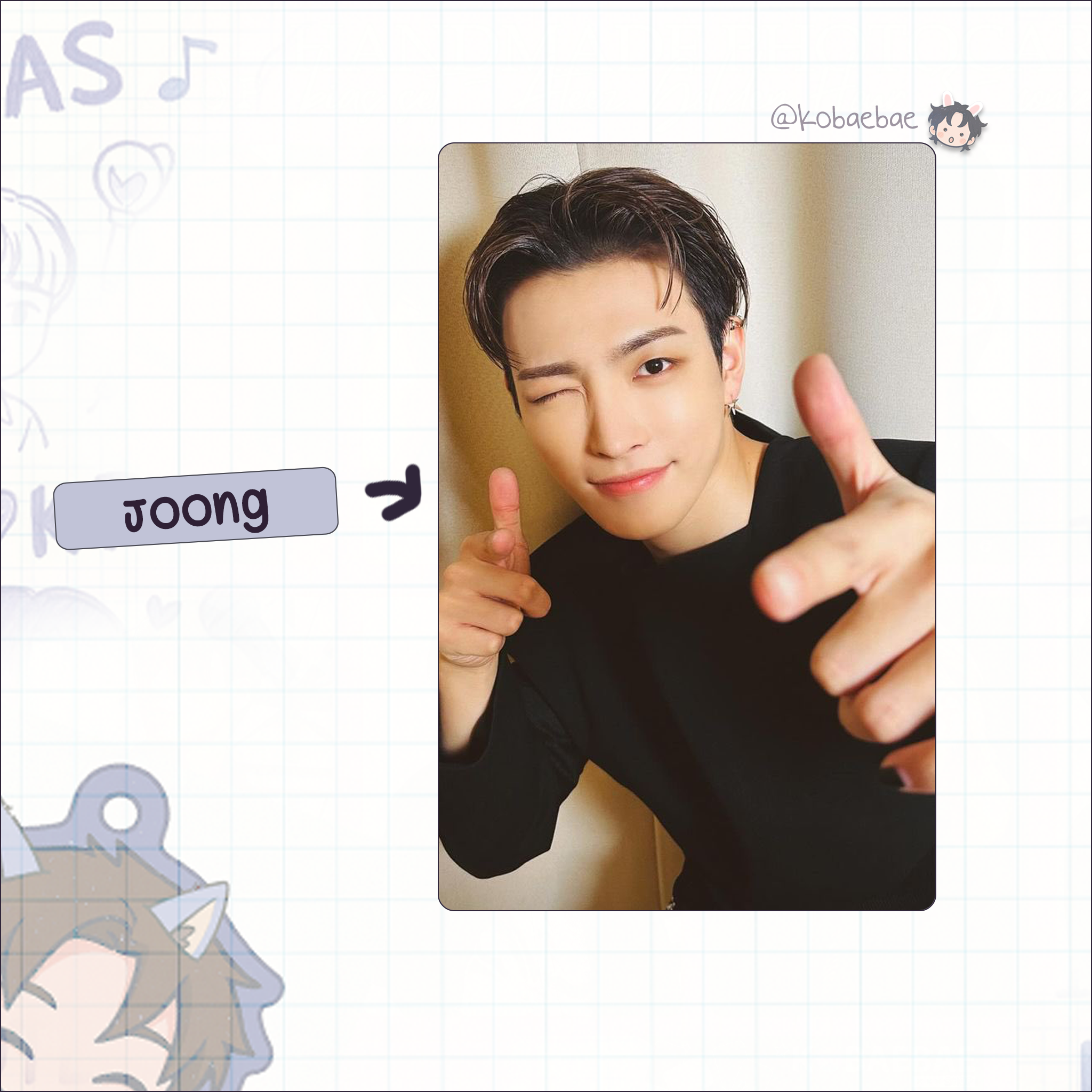 Atz - Self Style Handmade photocards kpop inspired - Bias set 2