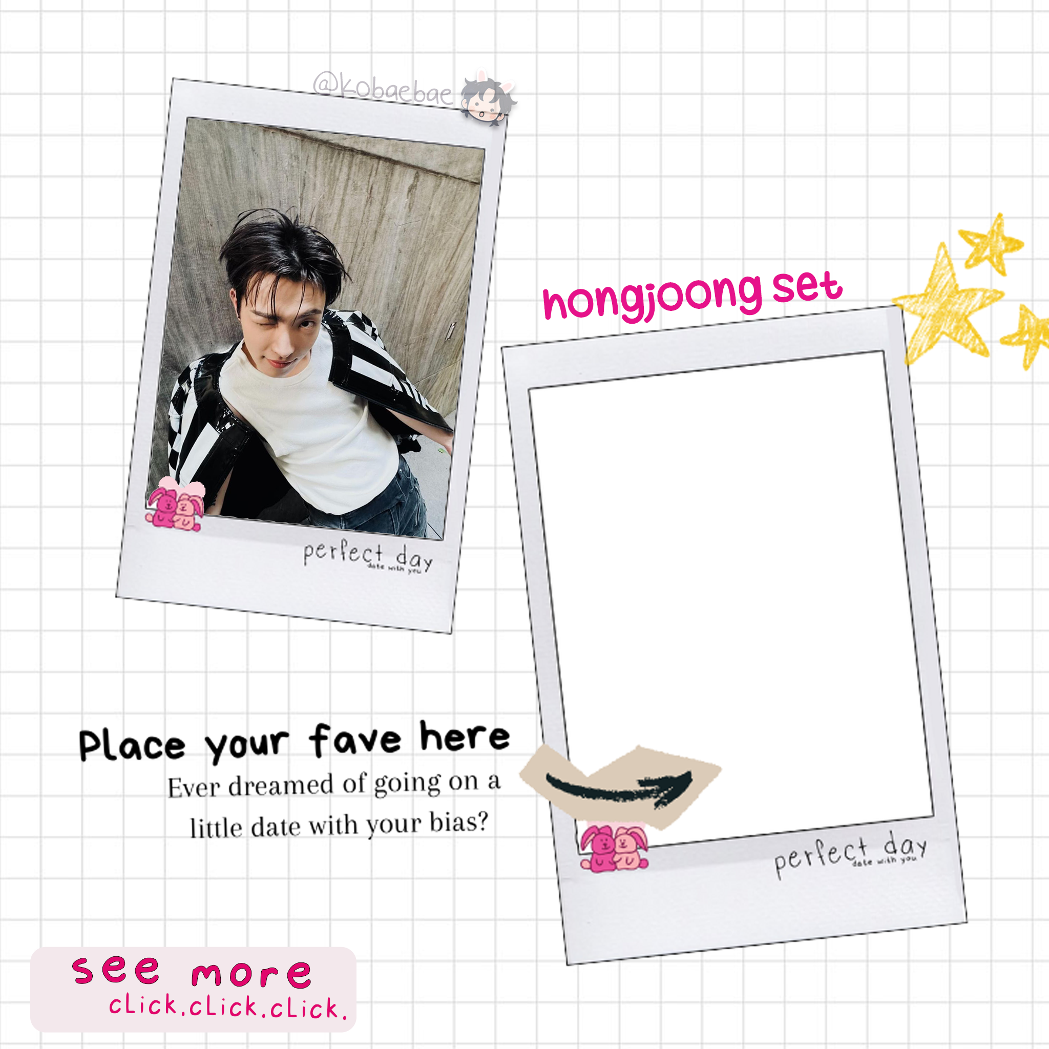Atz - Date with My Bias - Joong Instant-Style Fanmade Photo Print