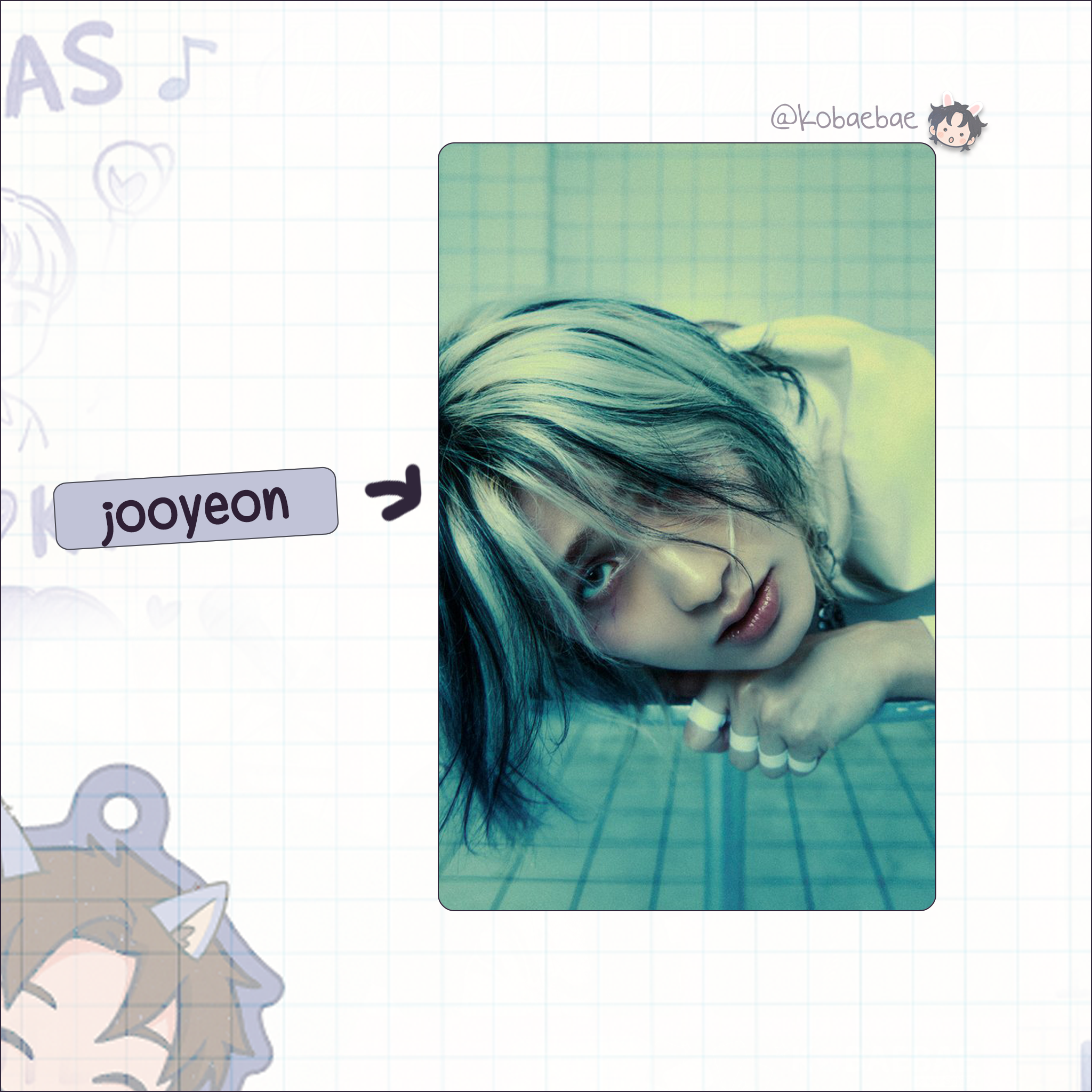 XHR - Fire My Sweet Mis. Handmade photocards kpop inspired - Bias set