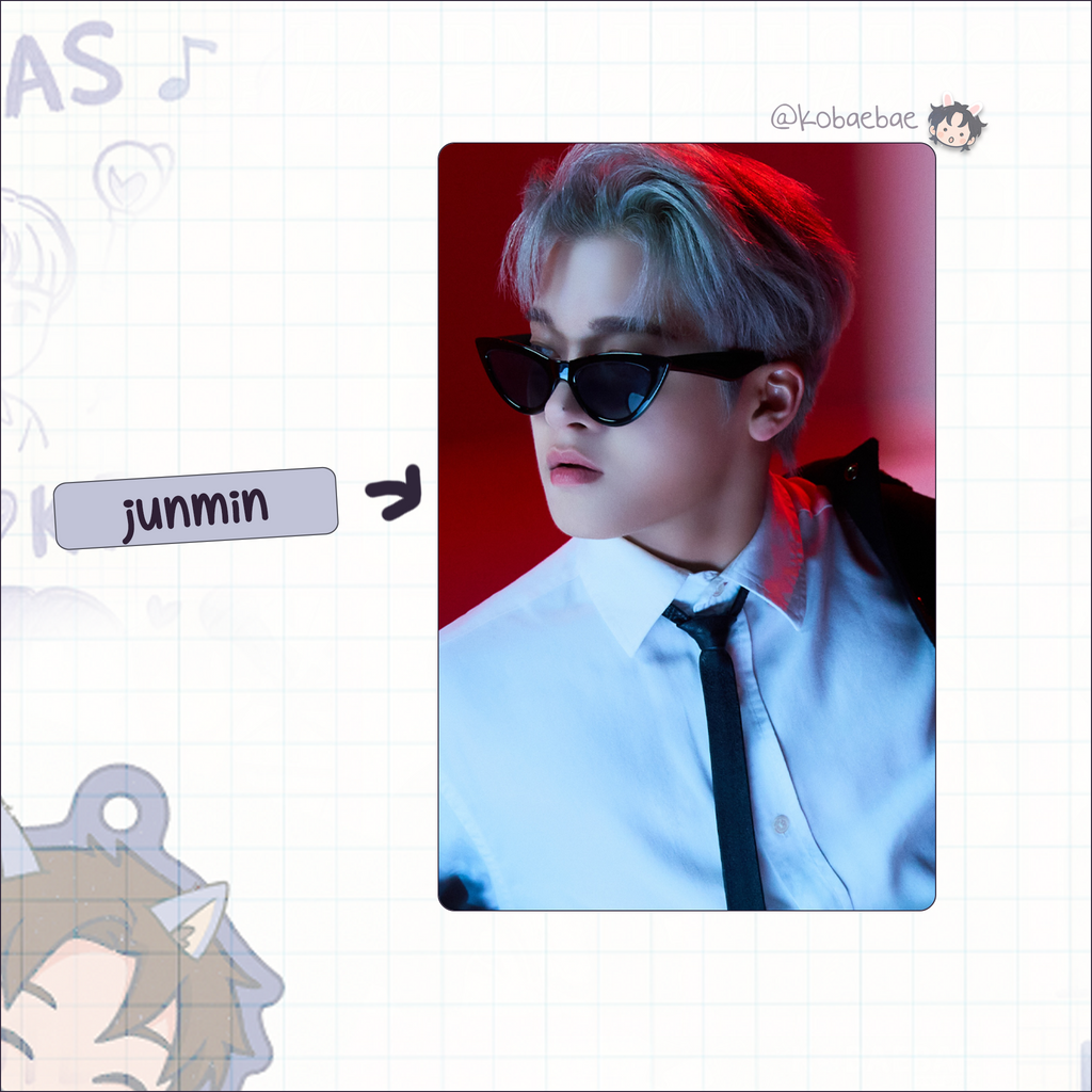 Xkrs - Watch Out handmade photocards kpop inspired - Set X Bias